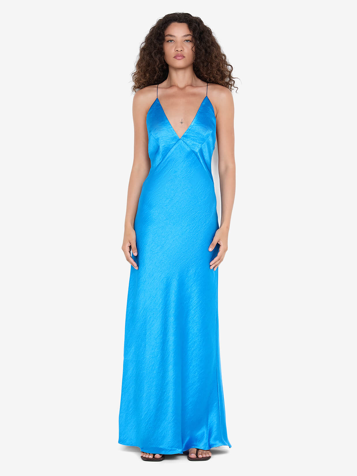 ARIAHN MAXI DRESS - MID BLUE