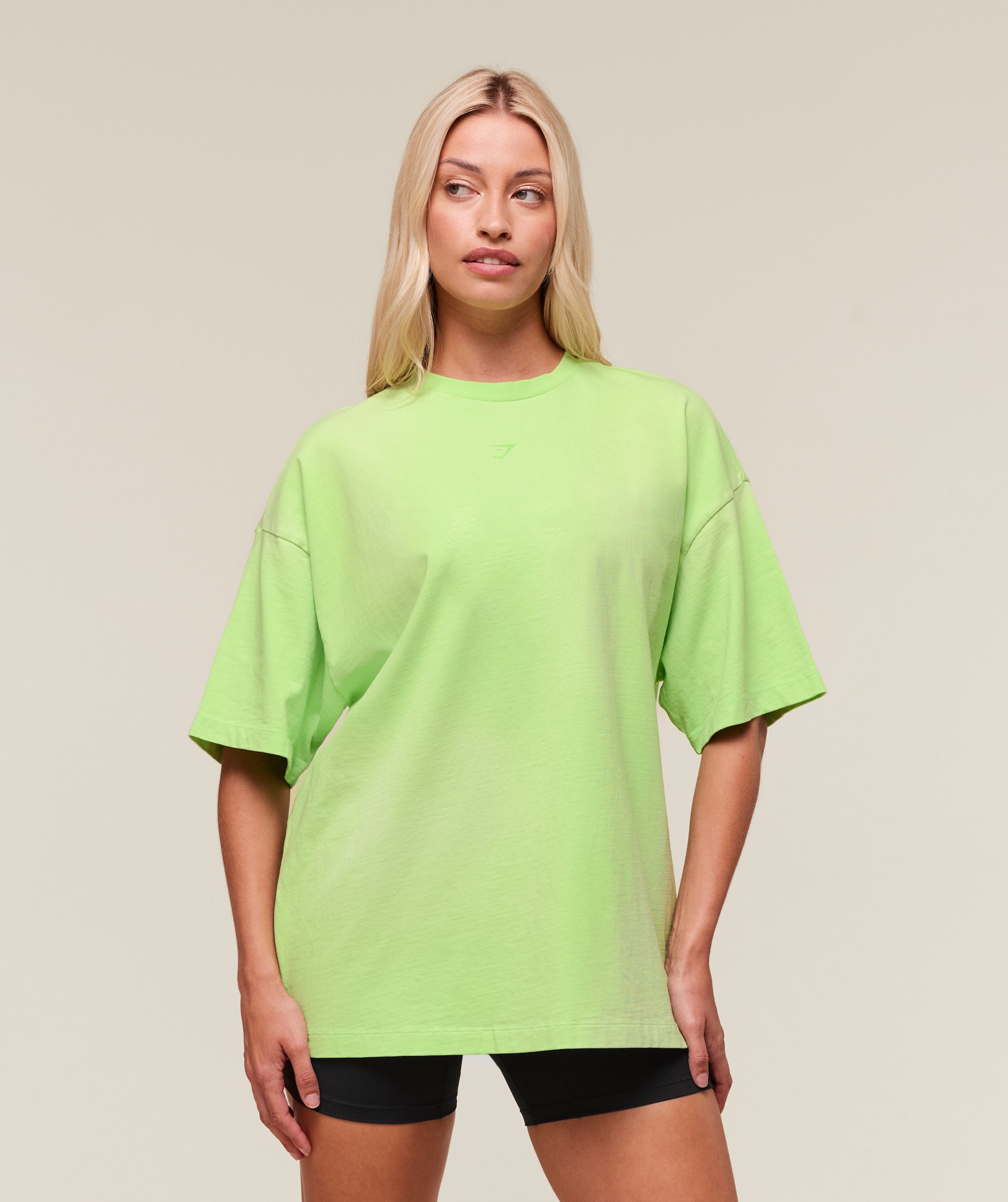 Gymshark Summer Tie-Dye Graphic Oversized T-Shirt - Energy Gelato Green/Wash