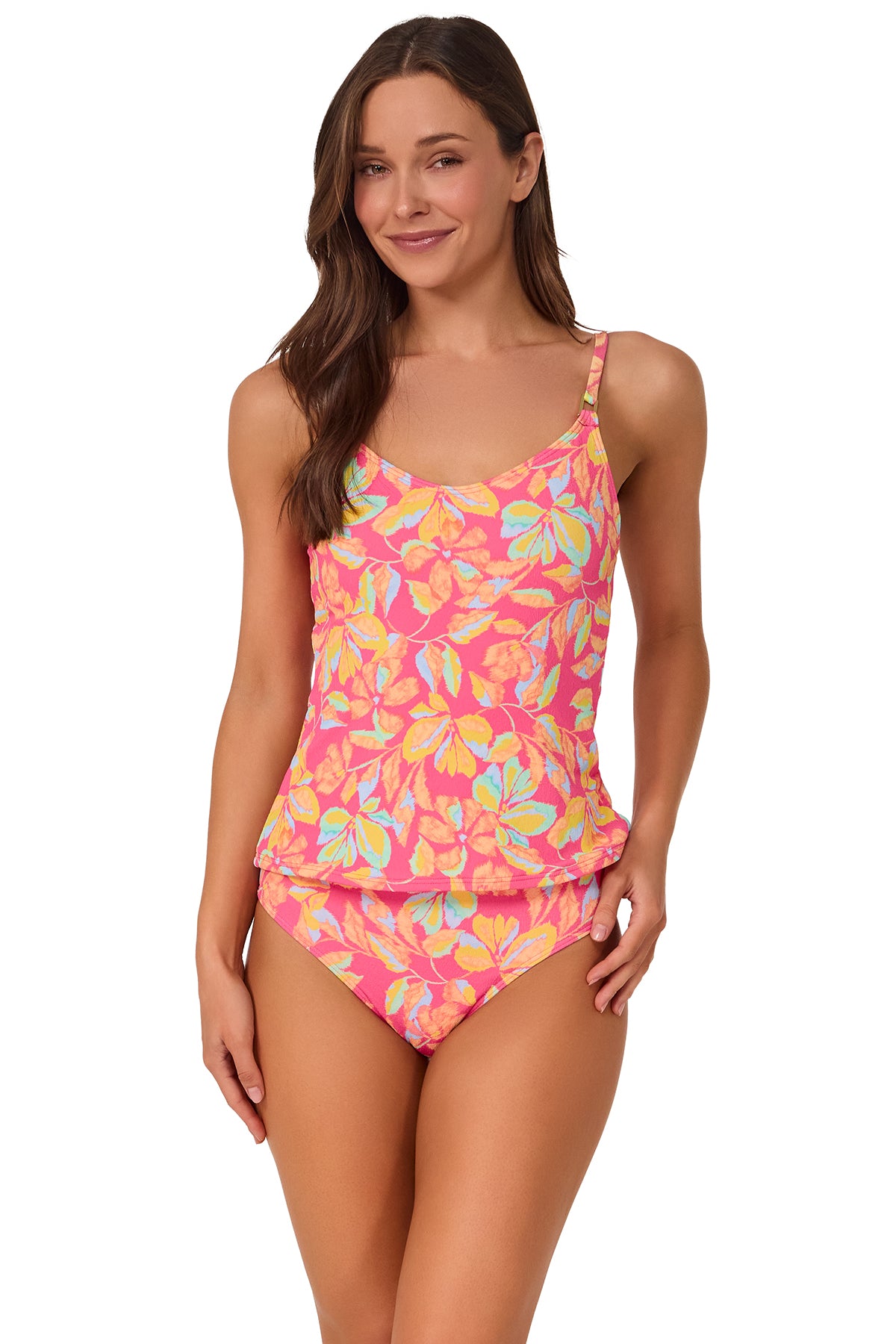 Sunsets Magic Hour Crepe Anya Tankini Top