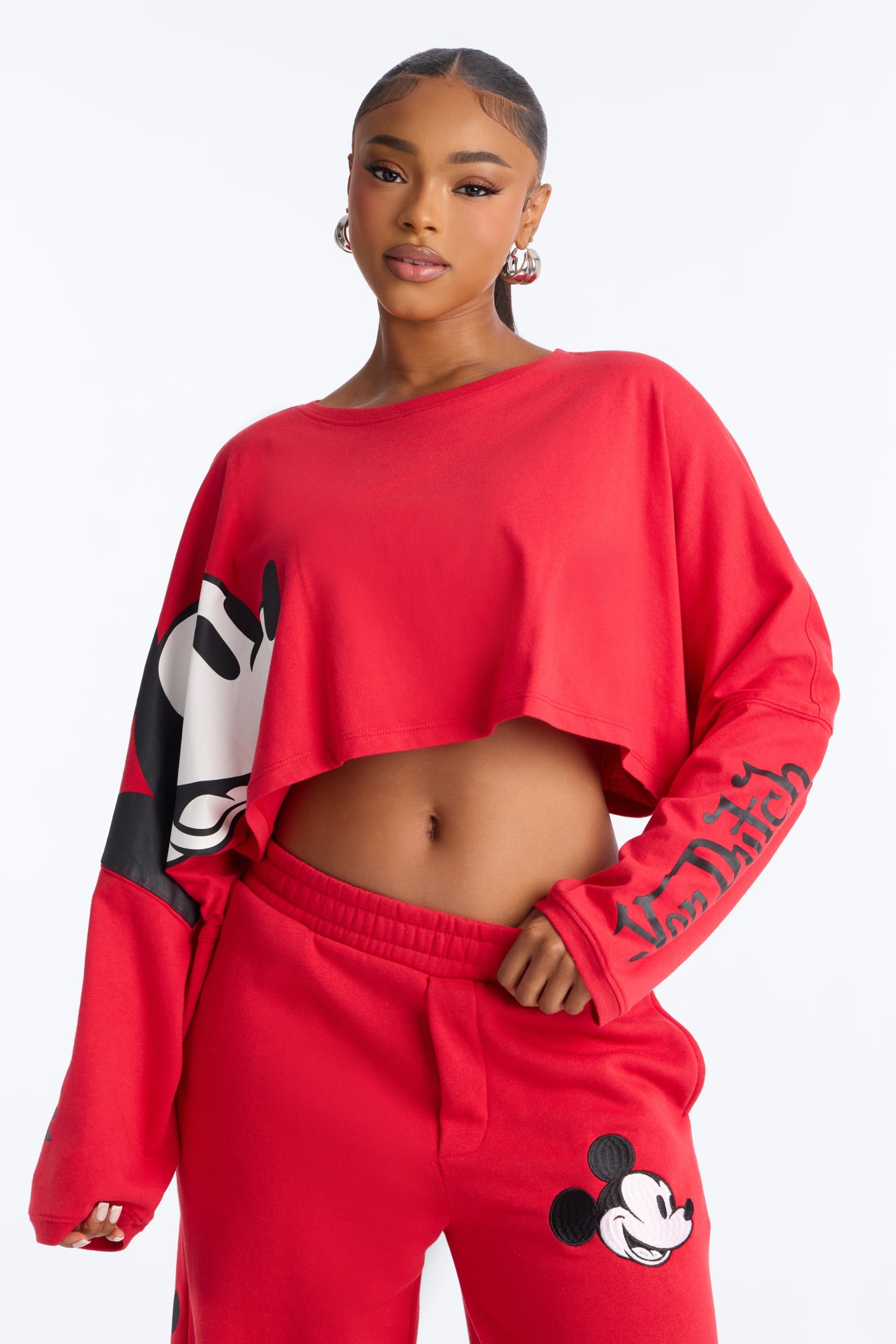 Von Dutch X Disney Mickey Sweatshirt - Red