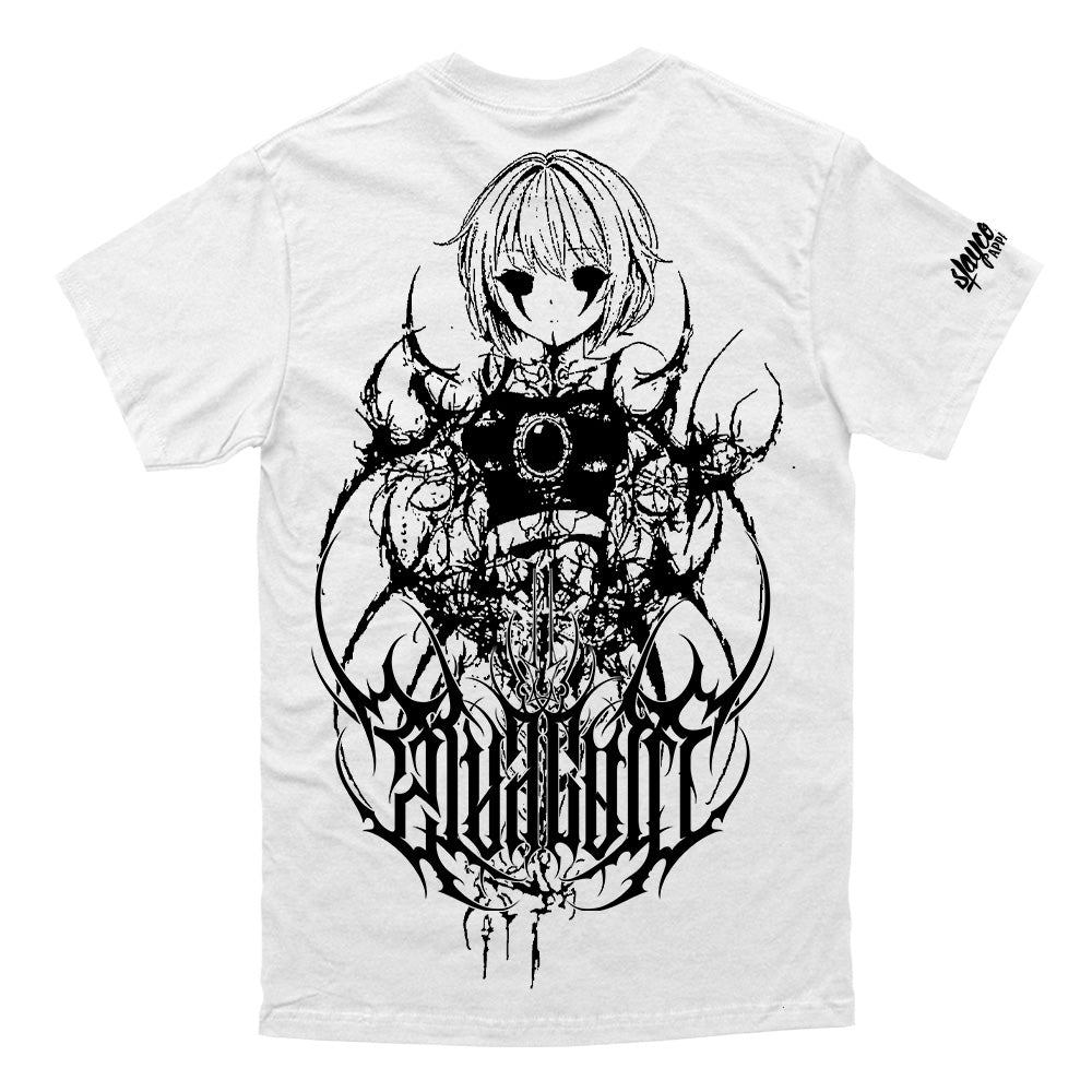 Hollow Heart (White) - Regular T-Shirt (200GSM)