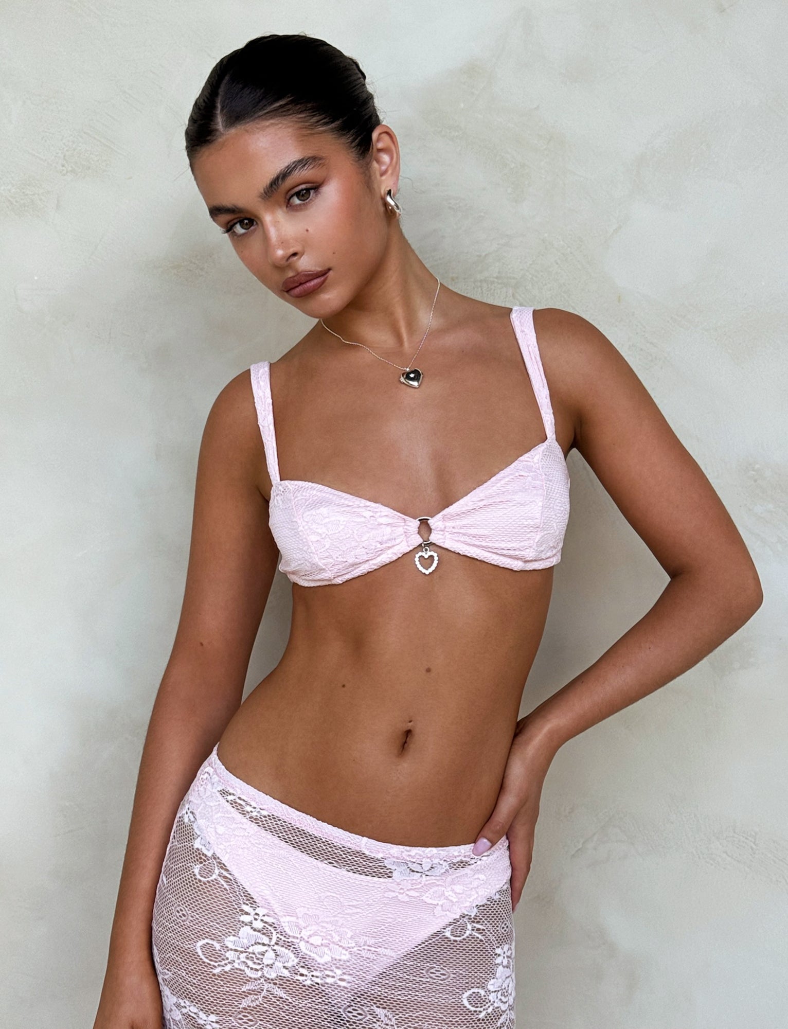 XADIE TOP - PINK : PASTEL PINK : PALE PINK