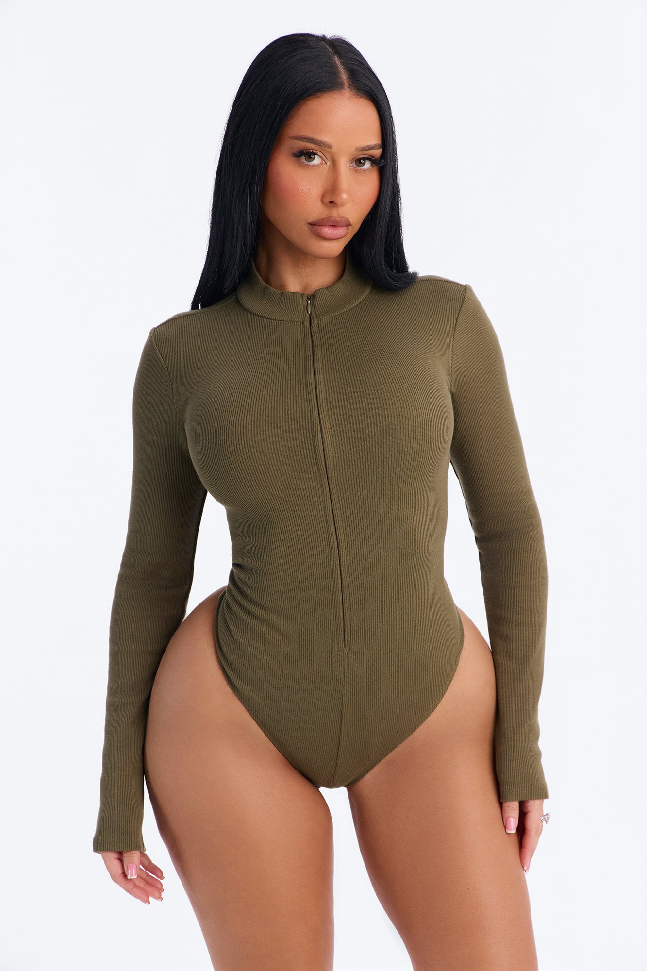 Grind Time Beyond Long Sleeve Bodysuit - Olive