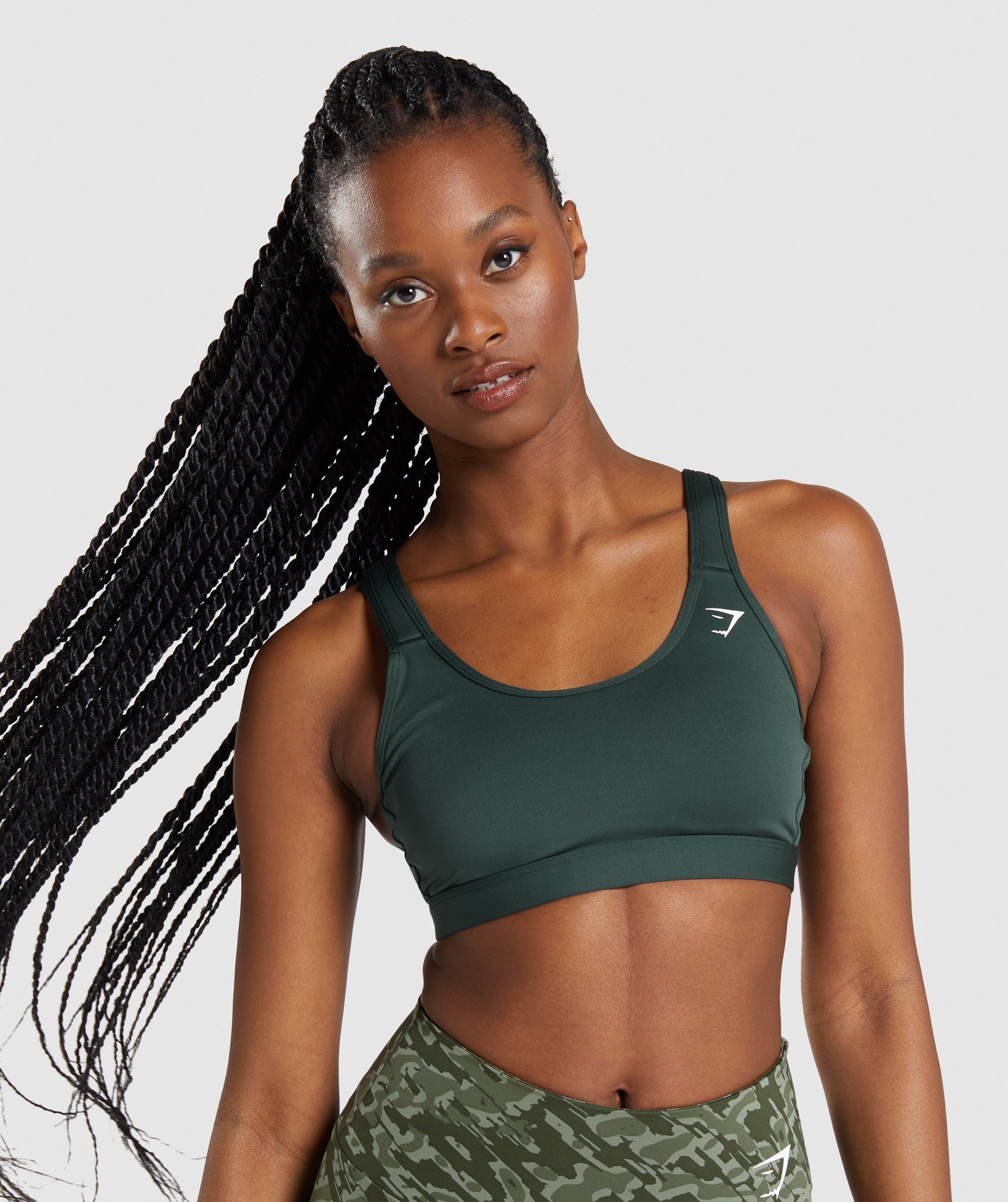Gymshark Scoop Neck Sports Bra - Green