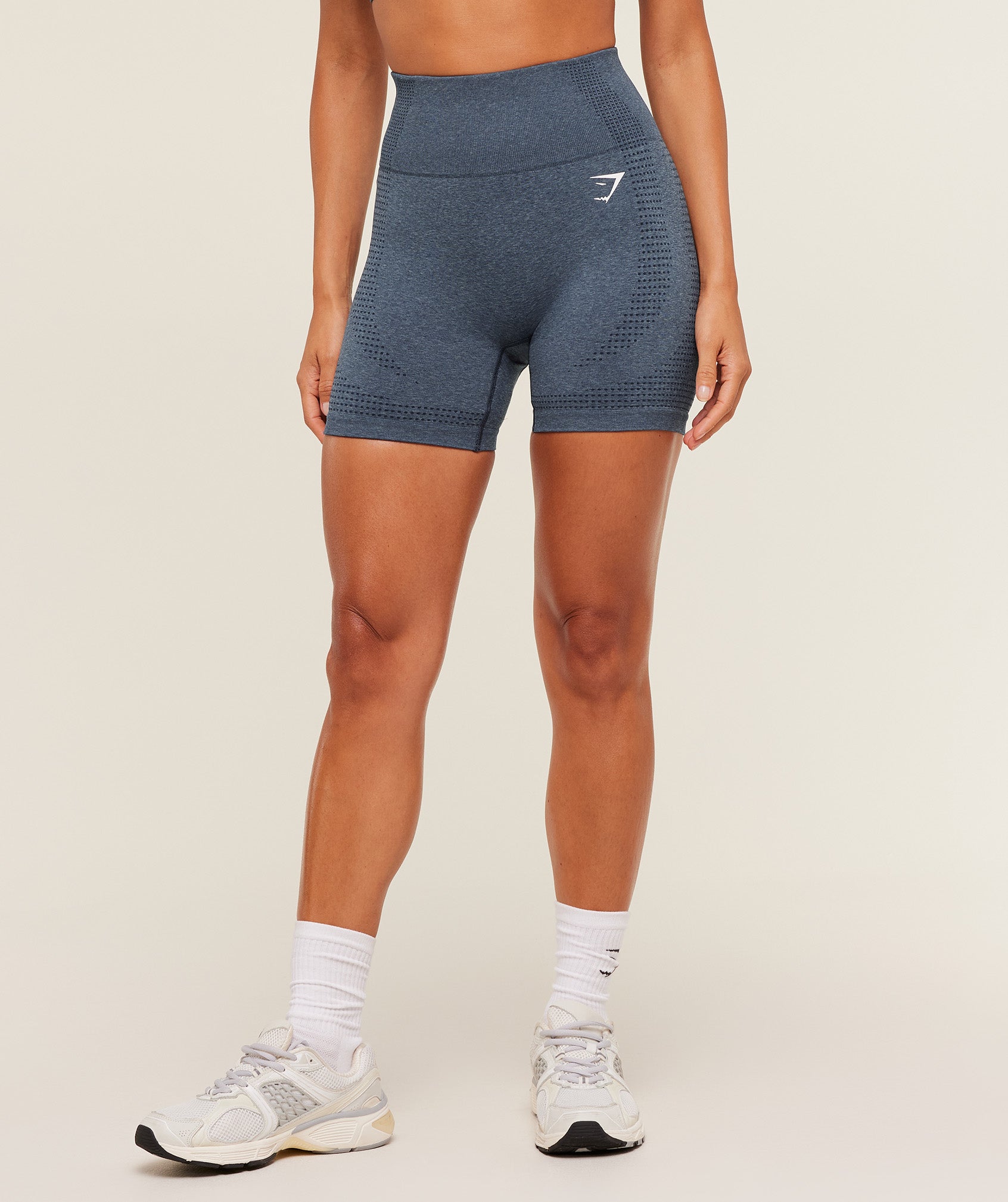 Gymshark Vital Seamless 2.0 Shorts - Stealth Blue/Marl