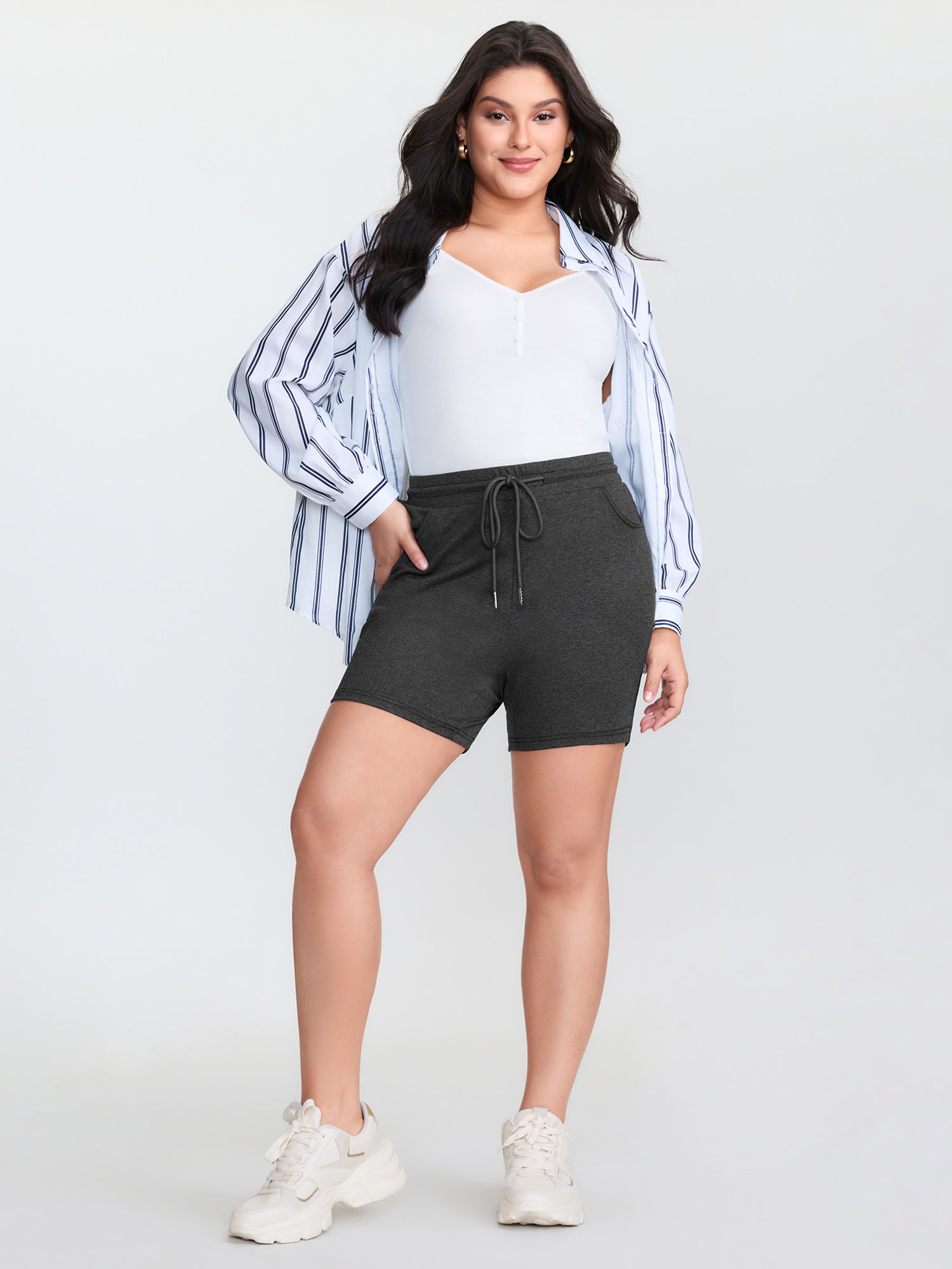 Supersoft Heather Drawstring Waist Shorts