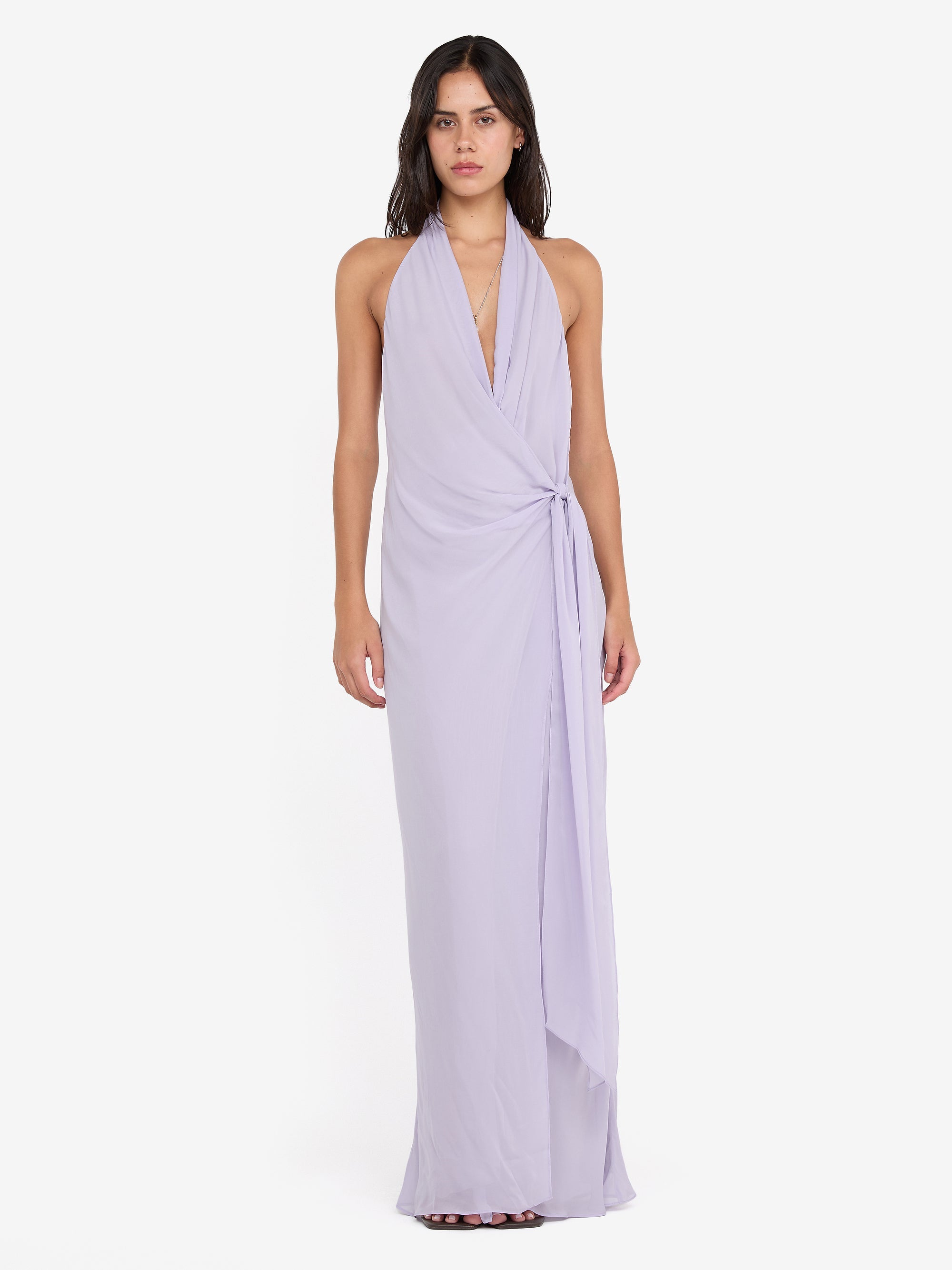 SONEVA WRAP DRESS - WISTERIA