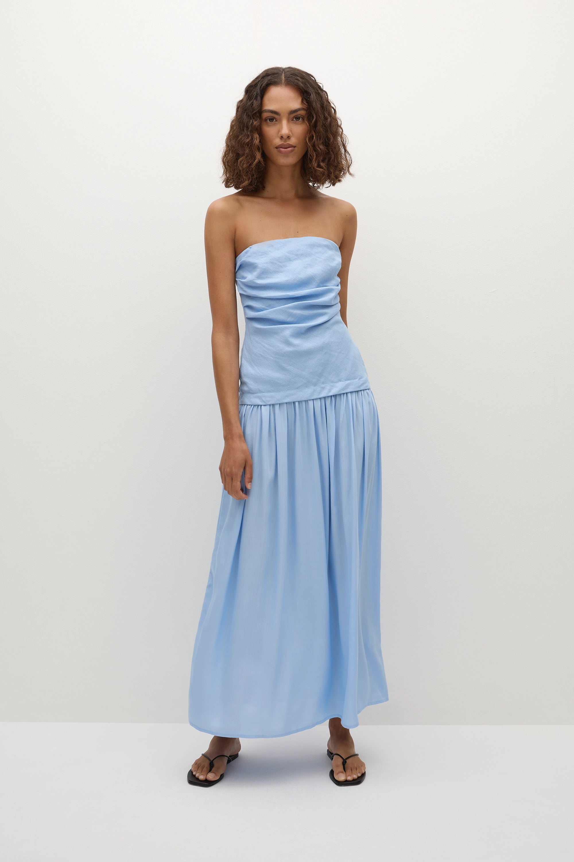 Hedy Maxi Dress Mineral Blue - Final Sale