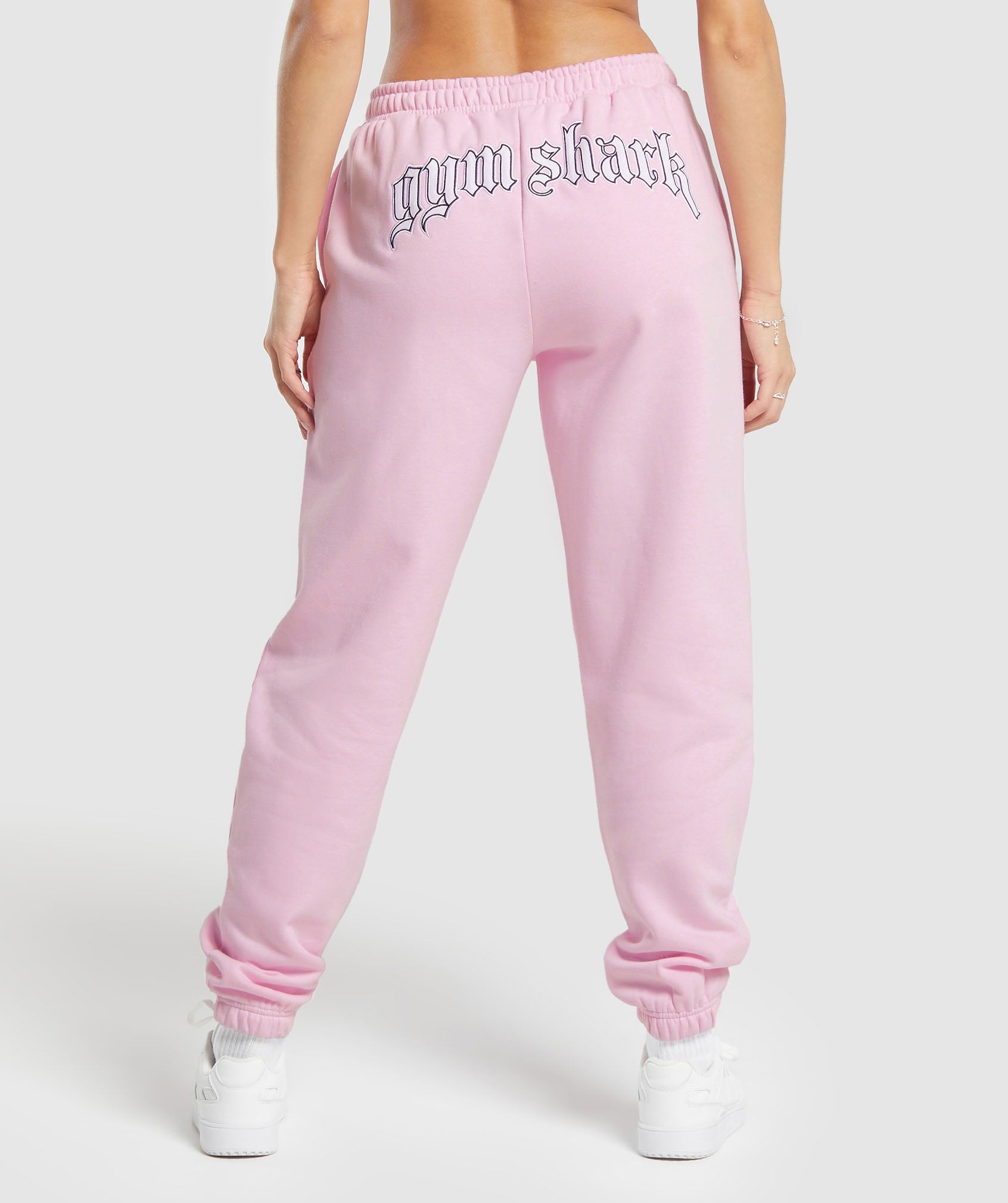 Gymshark Heavy Flex Graphic Joggers - Dolly Pink