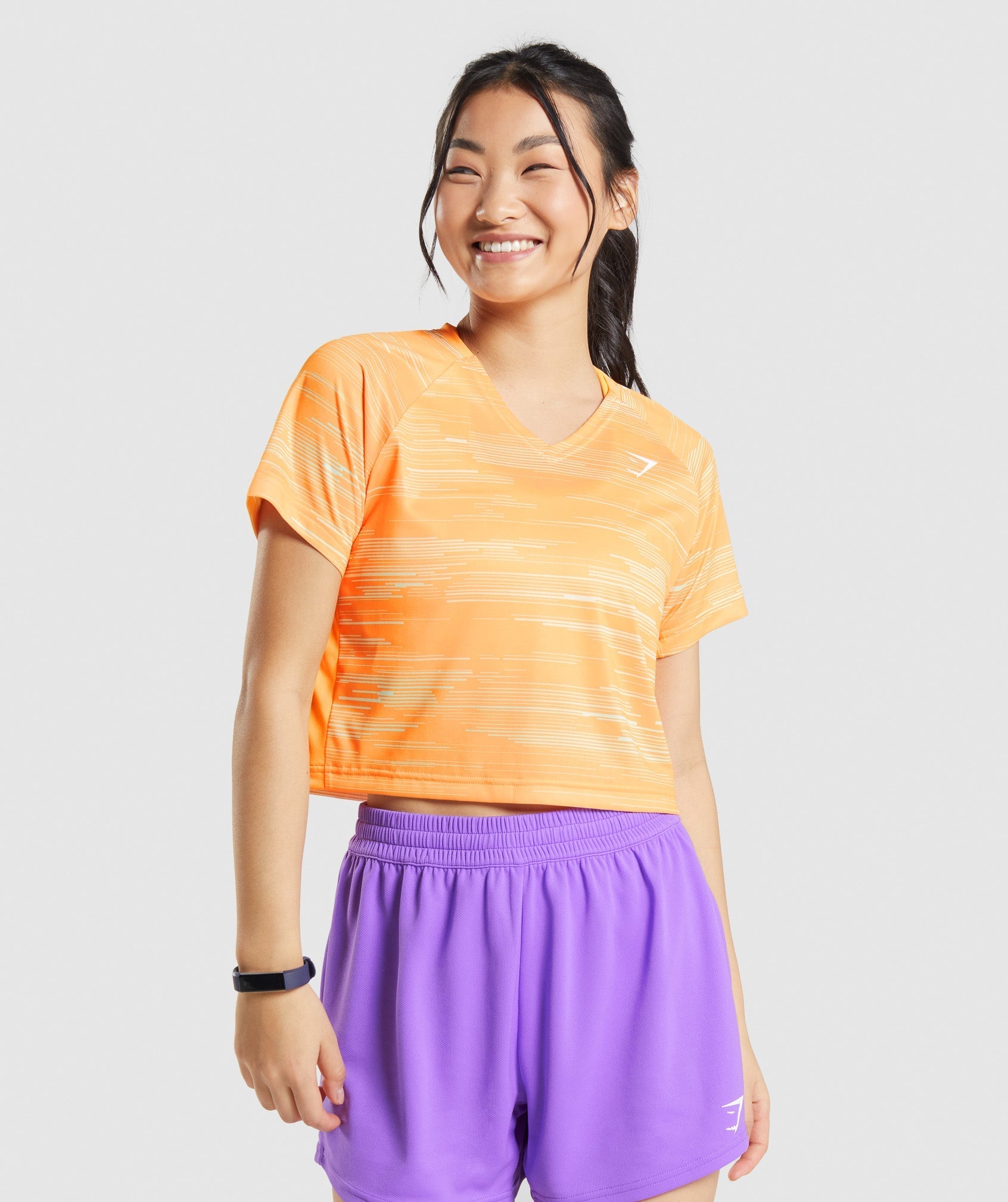 Gymshark Sport Midi T-Shirt - Apricot Orange