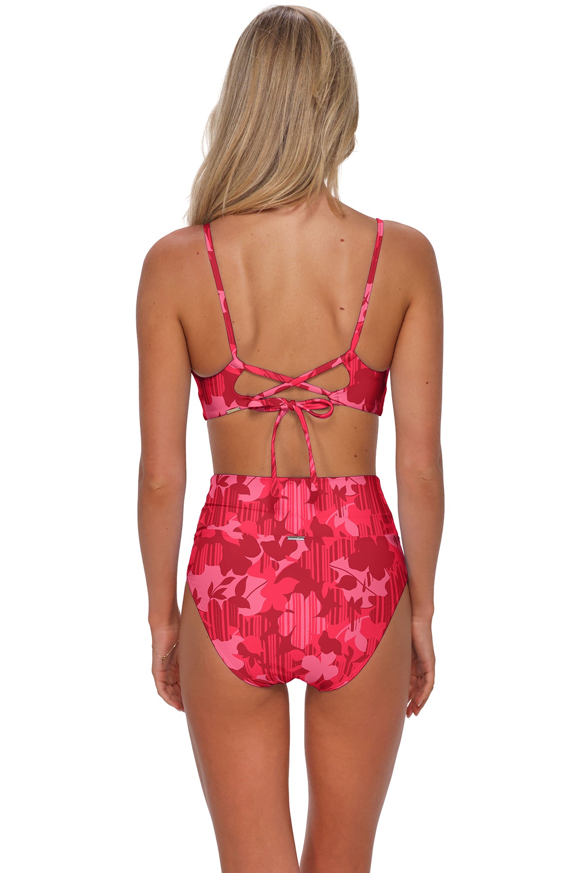 Sunsets Rambling Rose Hannah High Waist Bottom