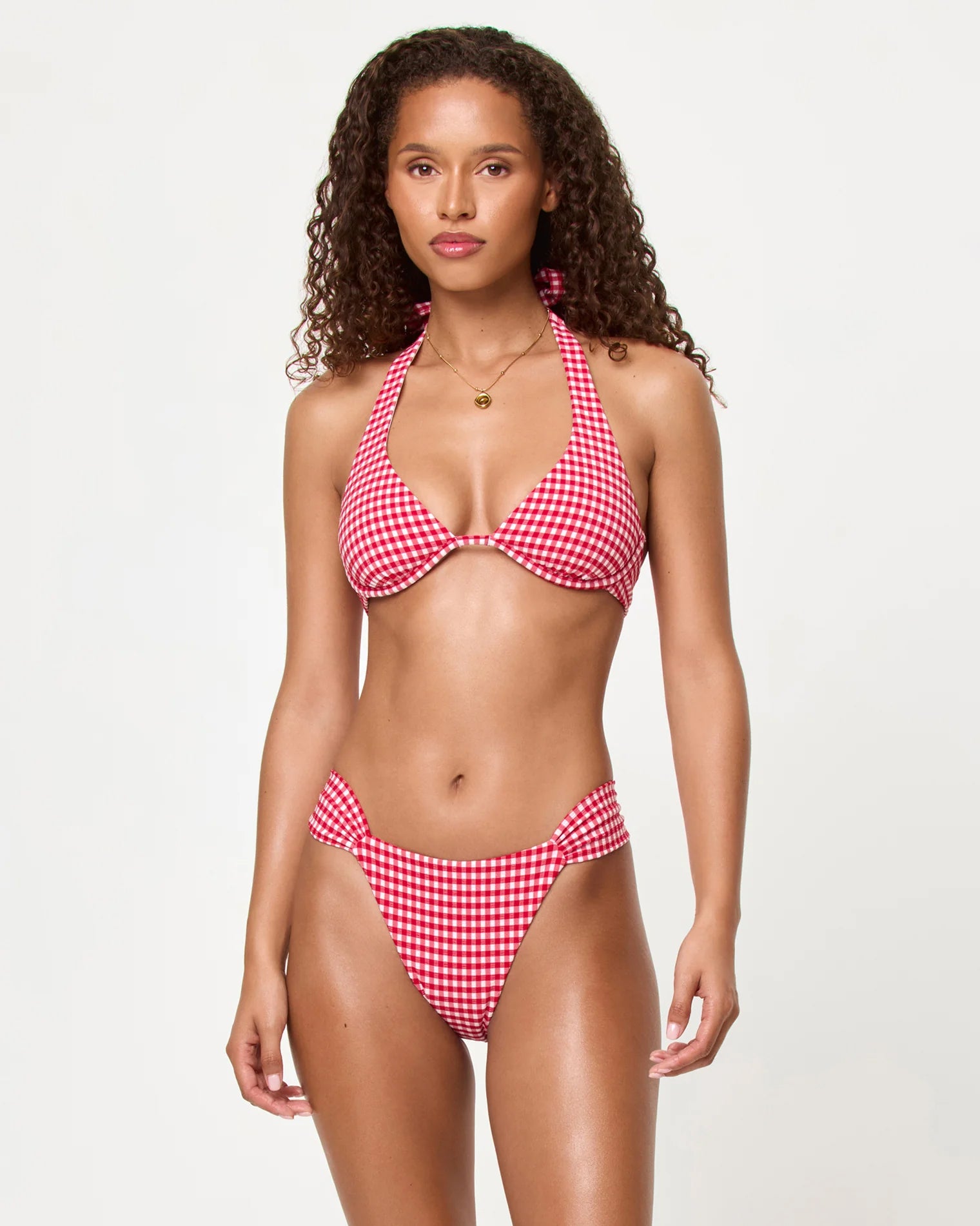 LSPACE Lipstick Red Isa Top