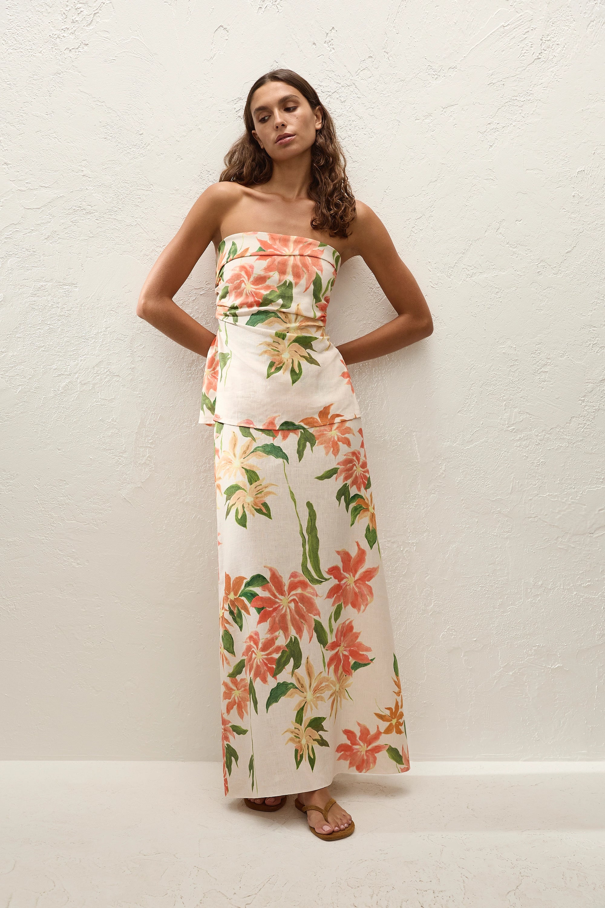 Martina Maxi Skirt Jardines Floral - Final Sale