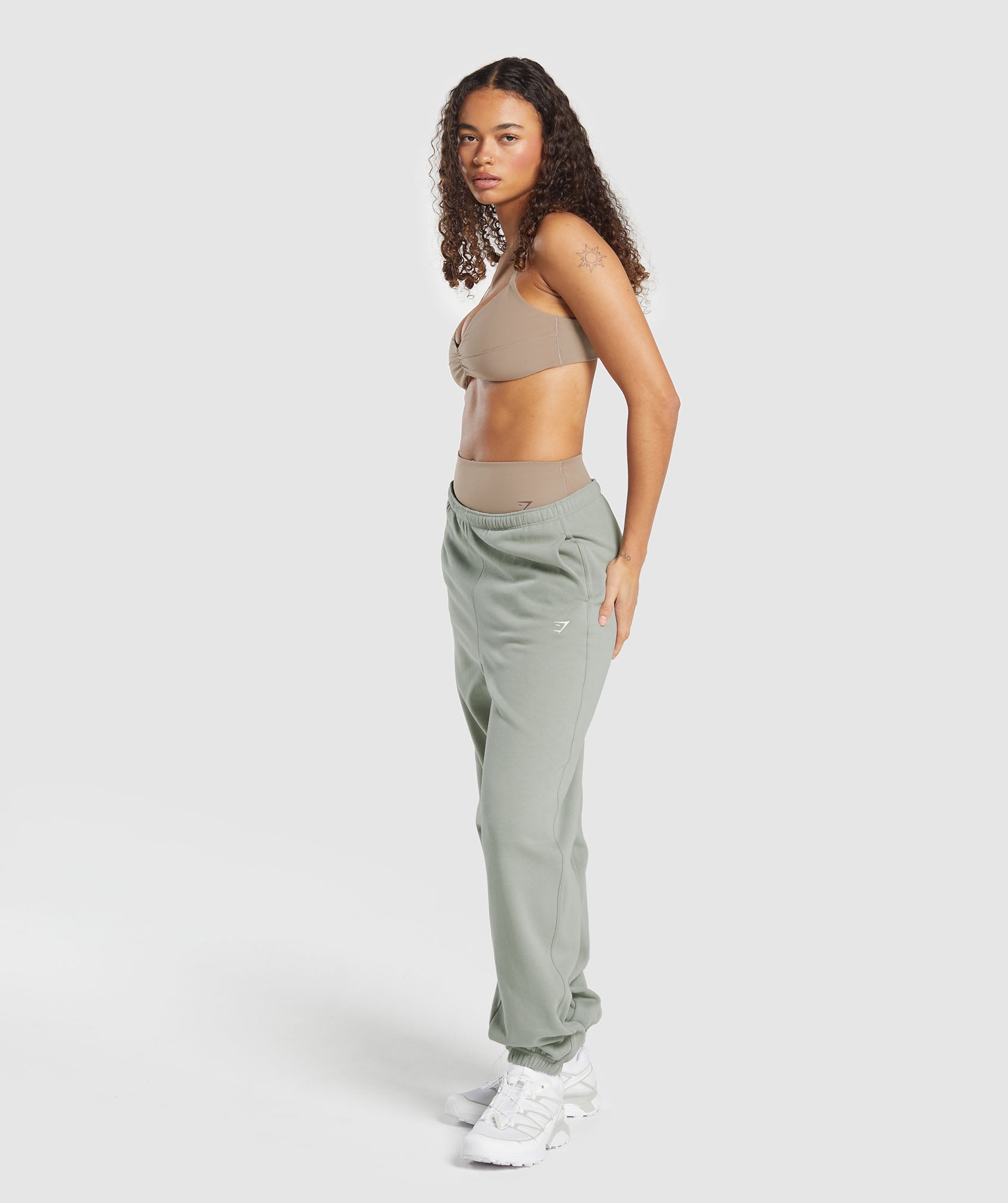 Gymshark Fleece Jogger - Stone Grey