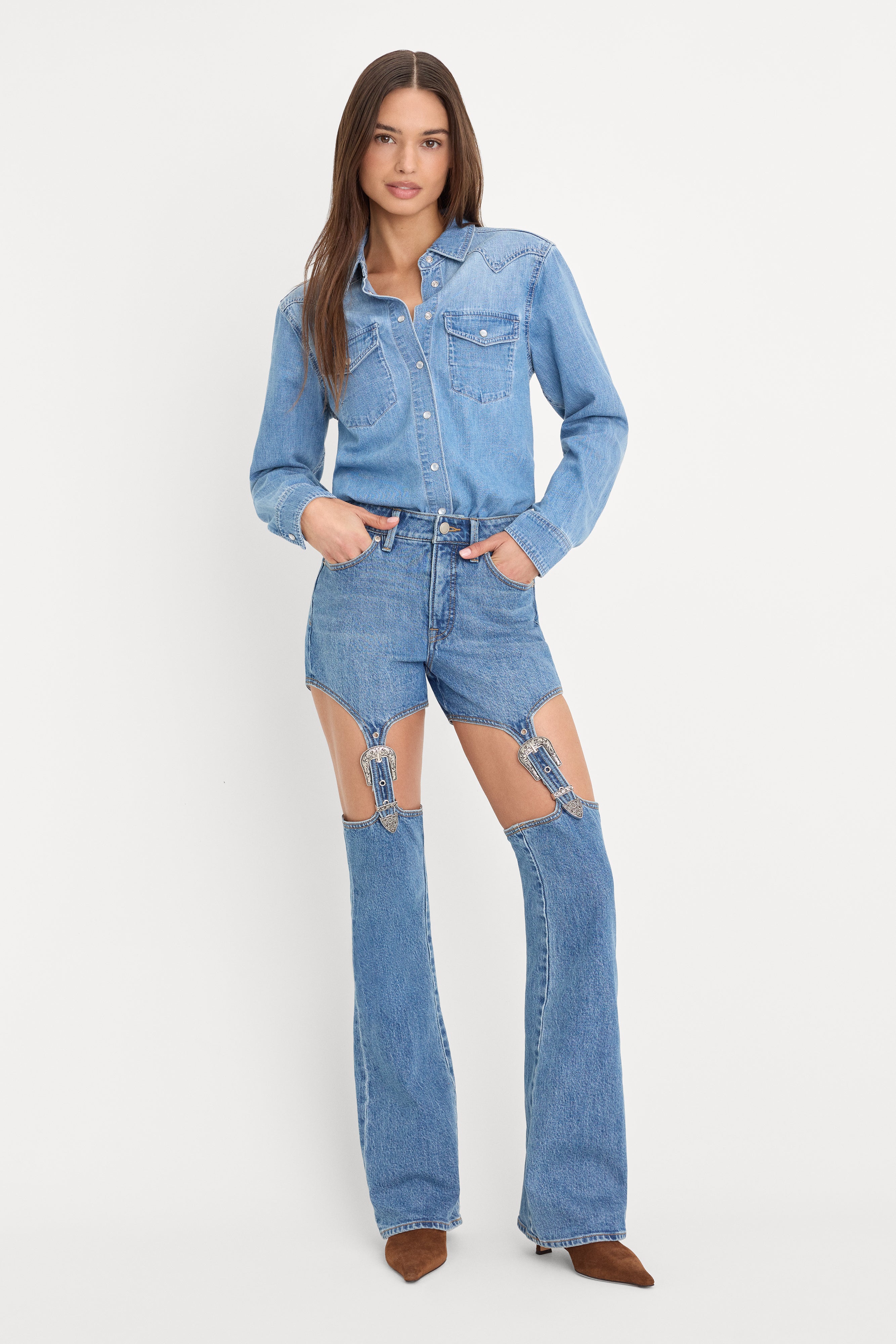 DOLLY JOLEANS BOOTCUT HIGH RISE JEANS | INDIGO1200