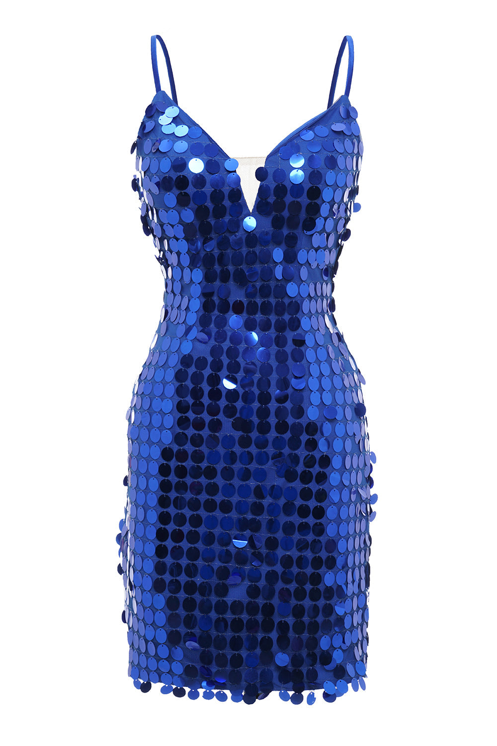 Royal Blue Sparkly Sequins Tight Short Homecoming Dress/Mini Dress