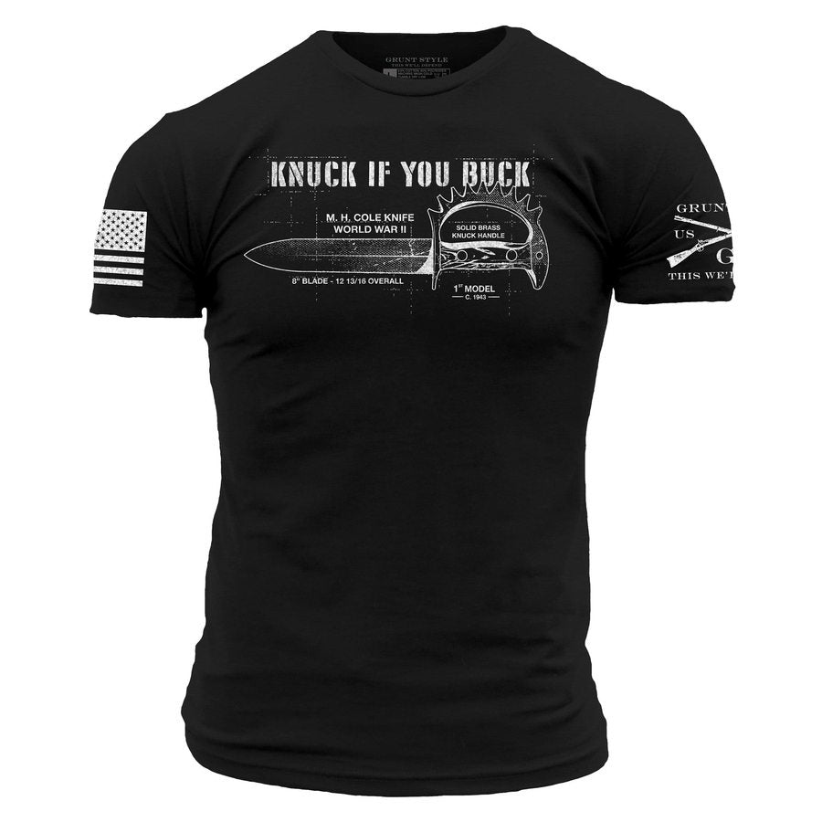 Knuck If You Buck T-Shirt - Black