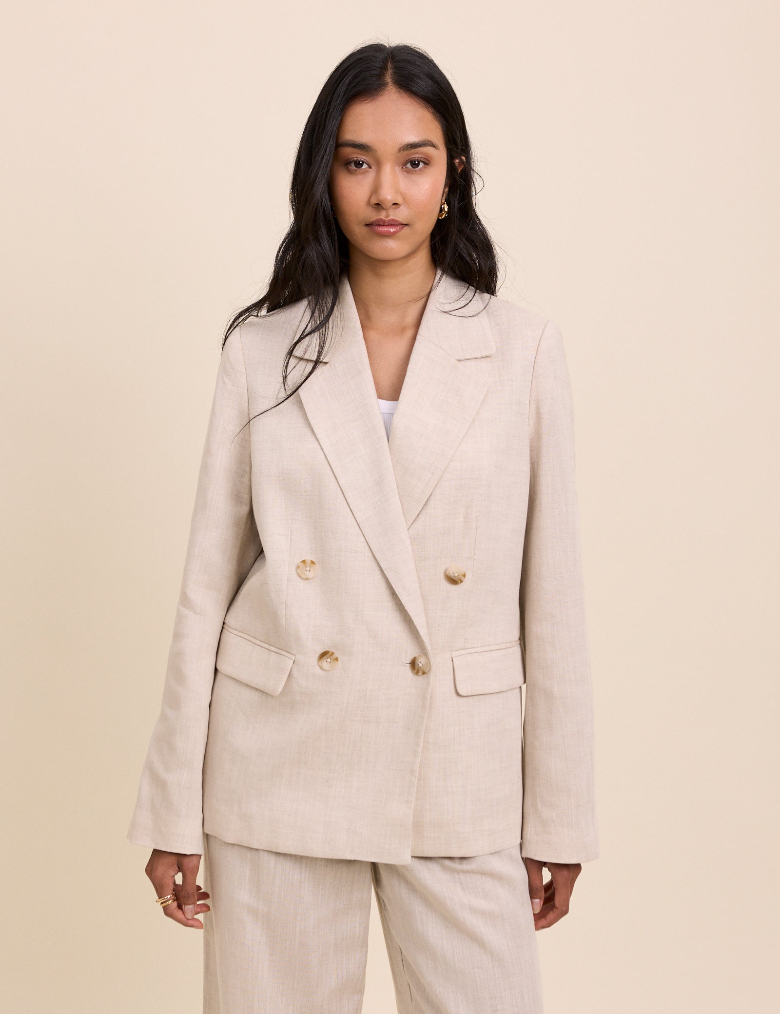 Stone Double Breasted Alicia Blazer