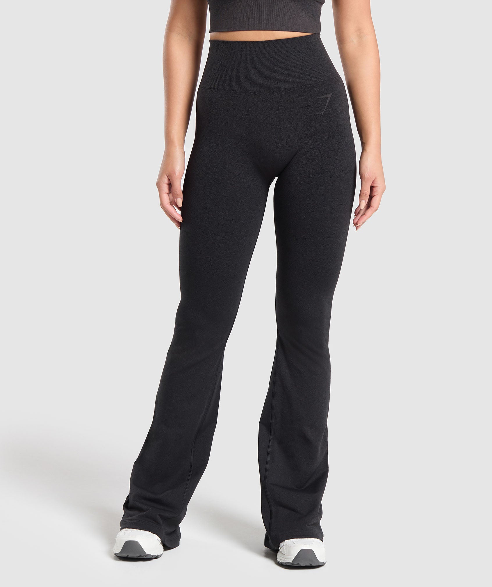 Gymshark Blur Seamless Flare - Black/Asphalt Grey