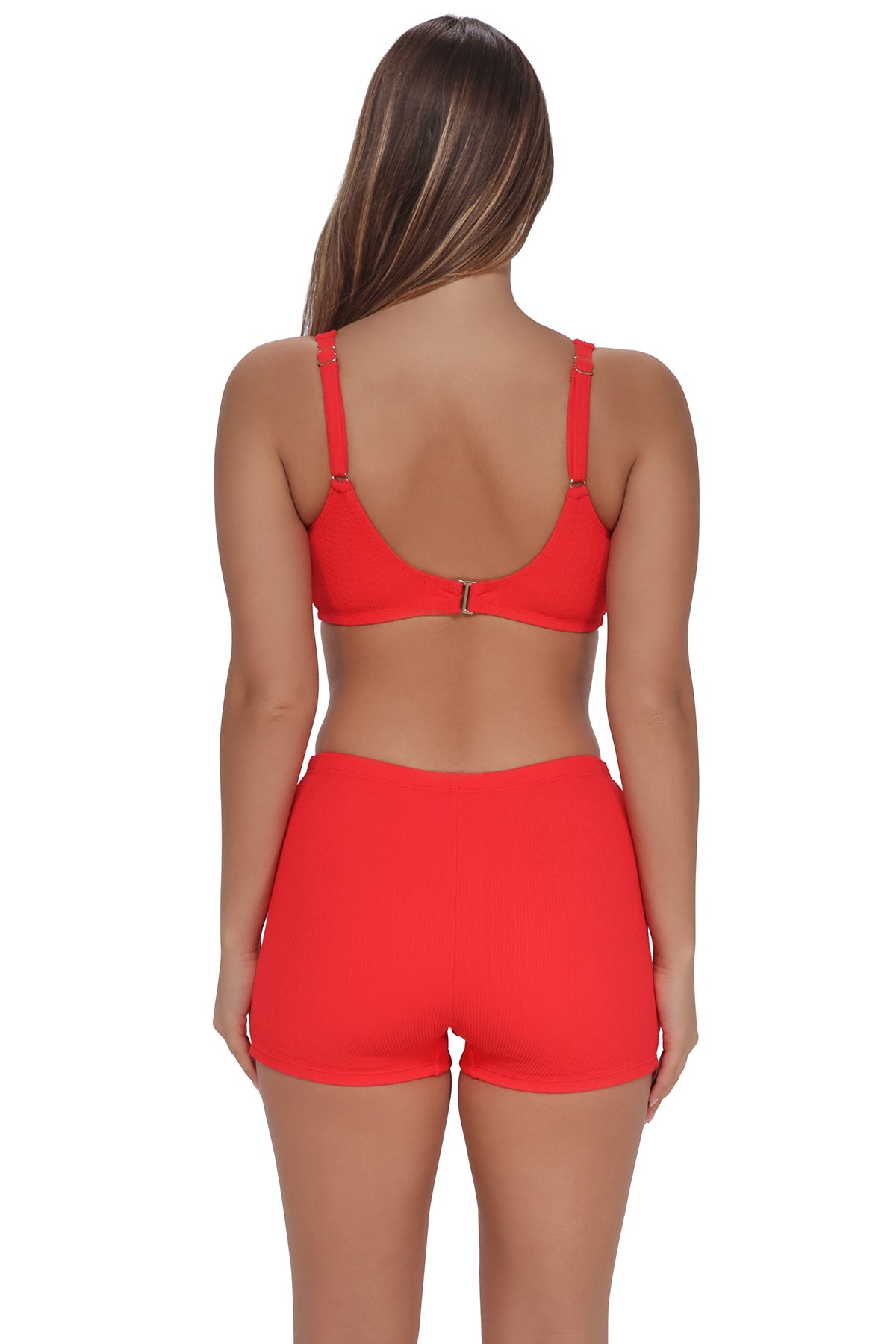 Pacifica by Sunsets Red Hot Rib Ayden Boyshort