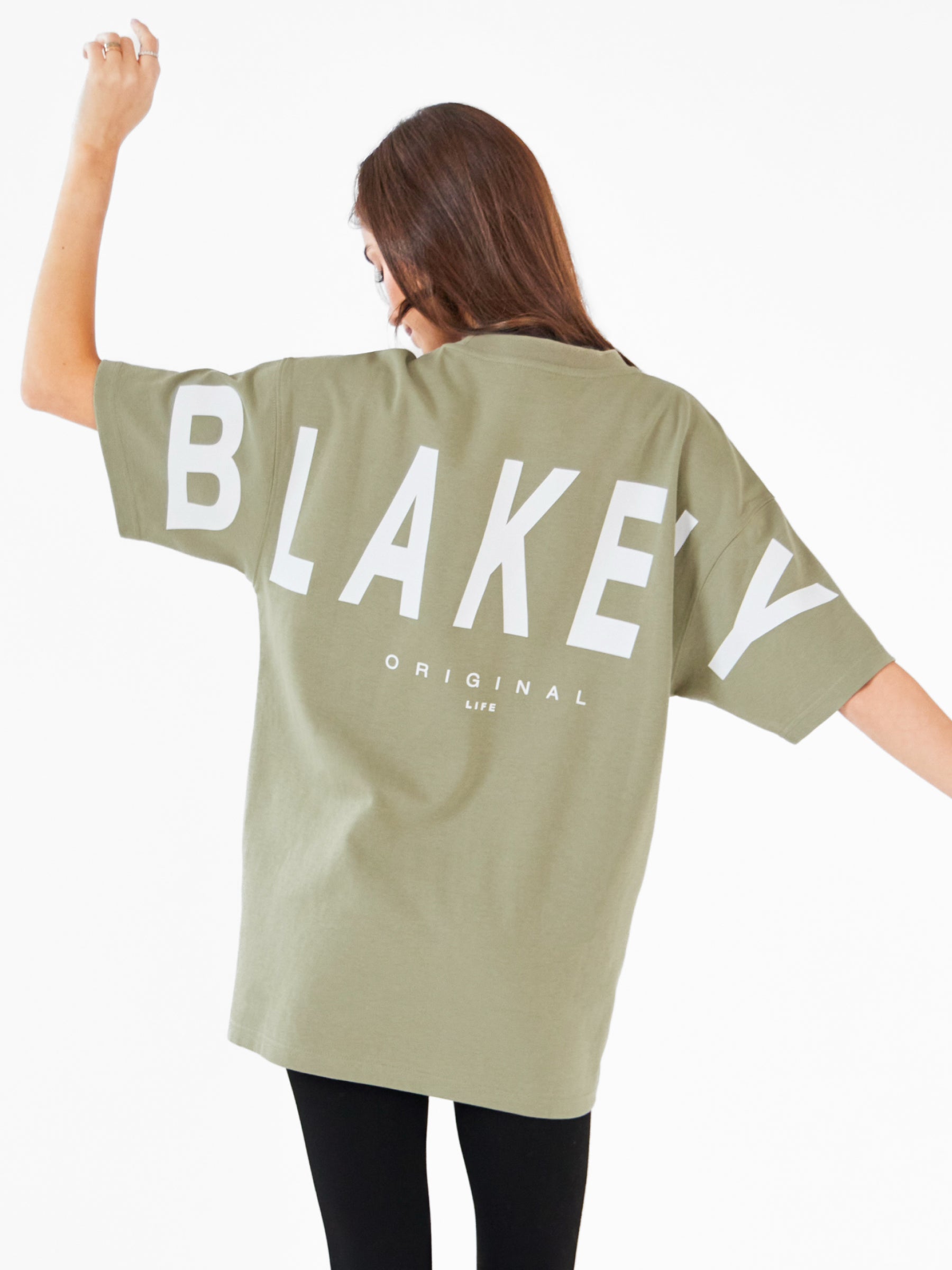 Isabel Oversized T-Shirt - Warm Olive