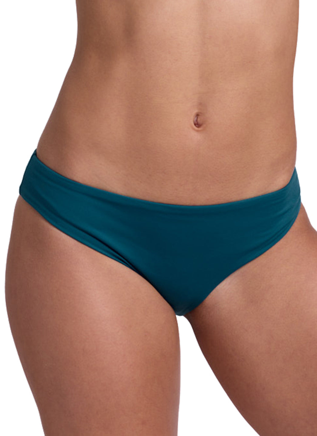 JOLYN Women's Solid Valle Moderate Bikini Bottom