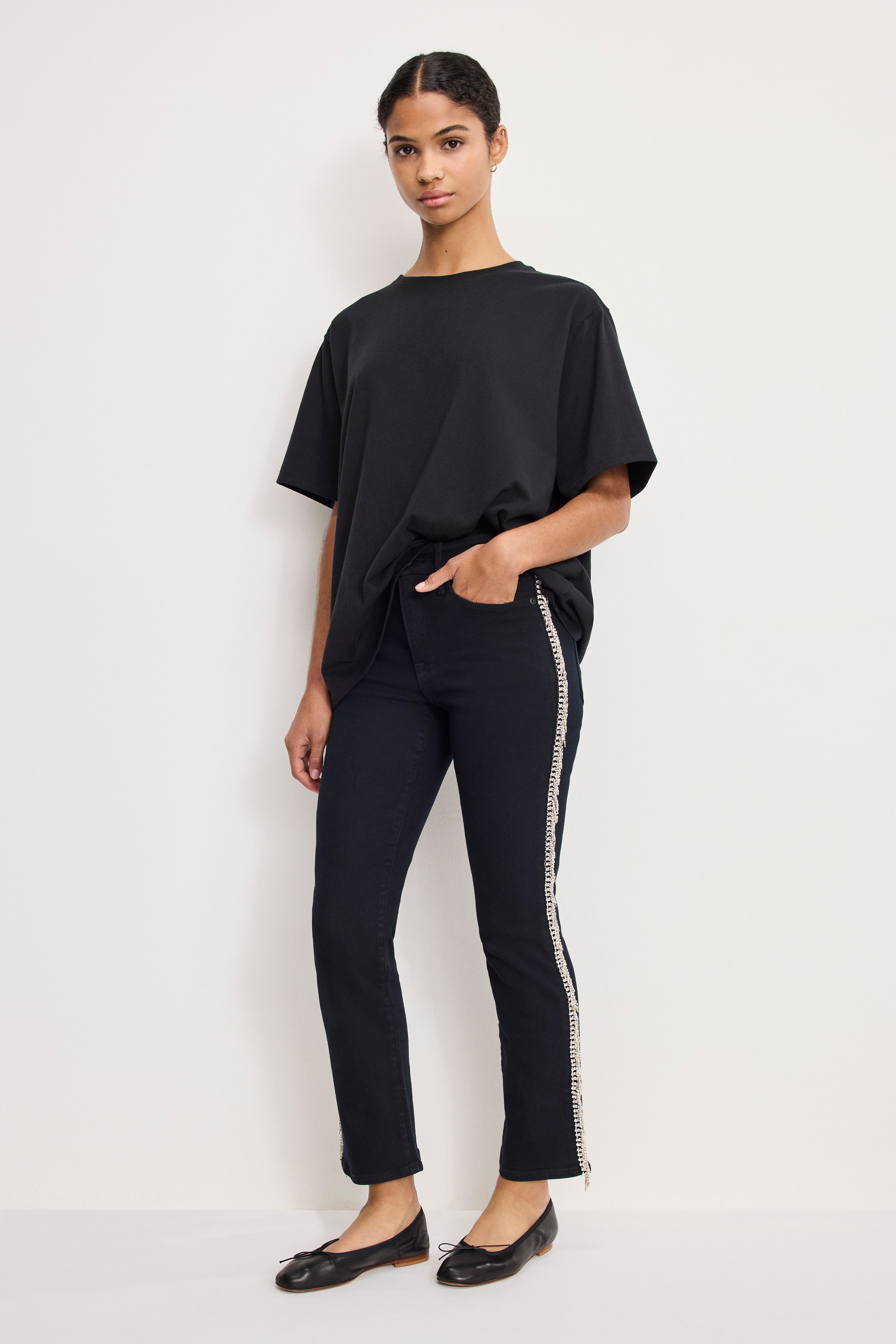GOOD LEGS STRAIGHT DIAMOND JEANS | BLACK411