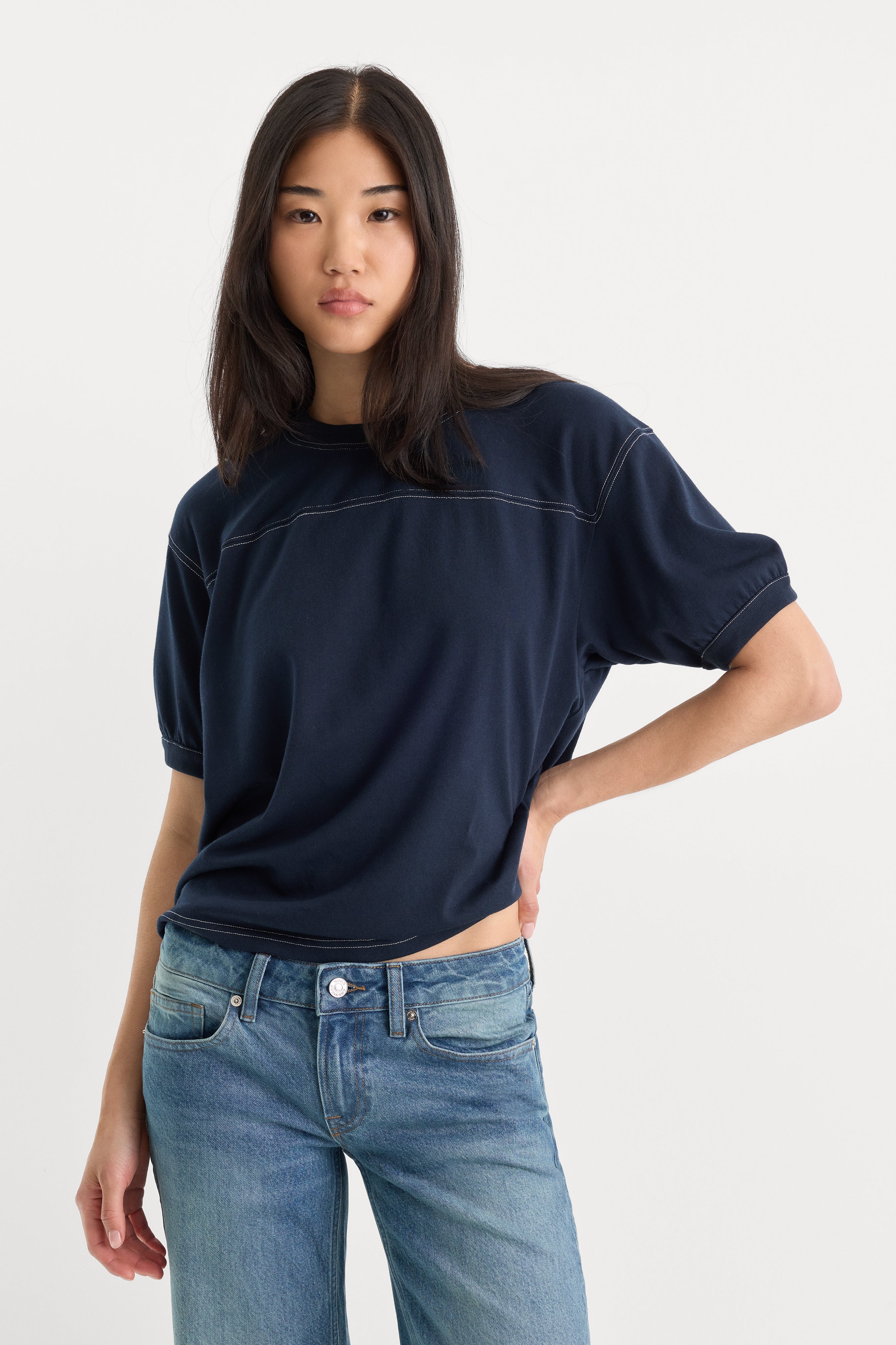 THE GYM TEE | NEW NAVY002