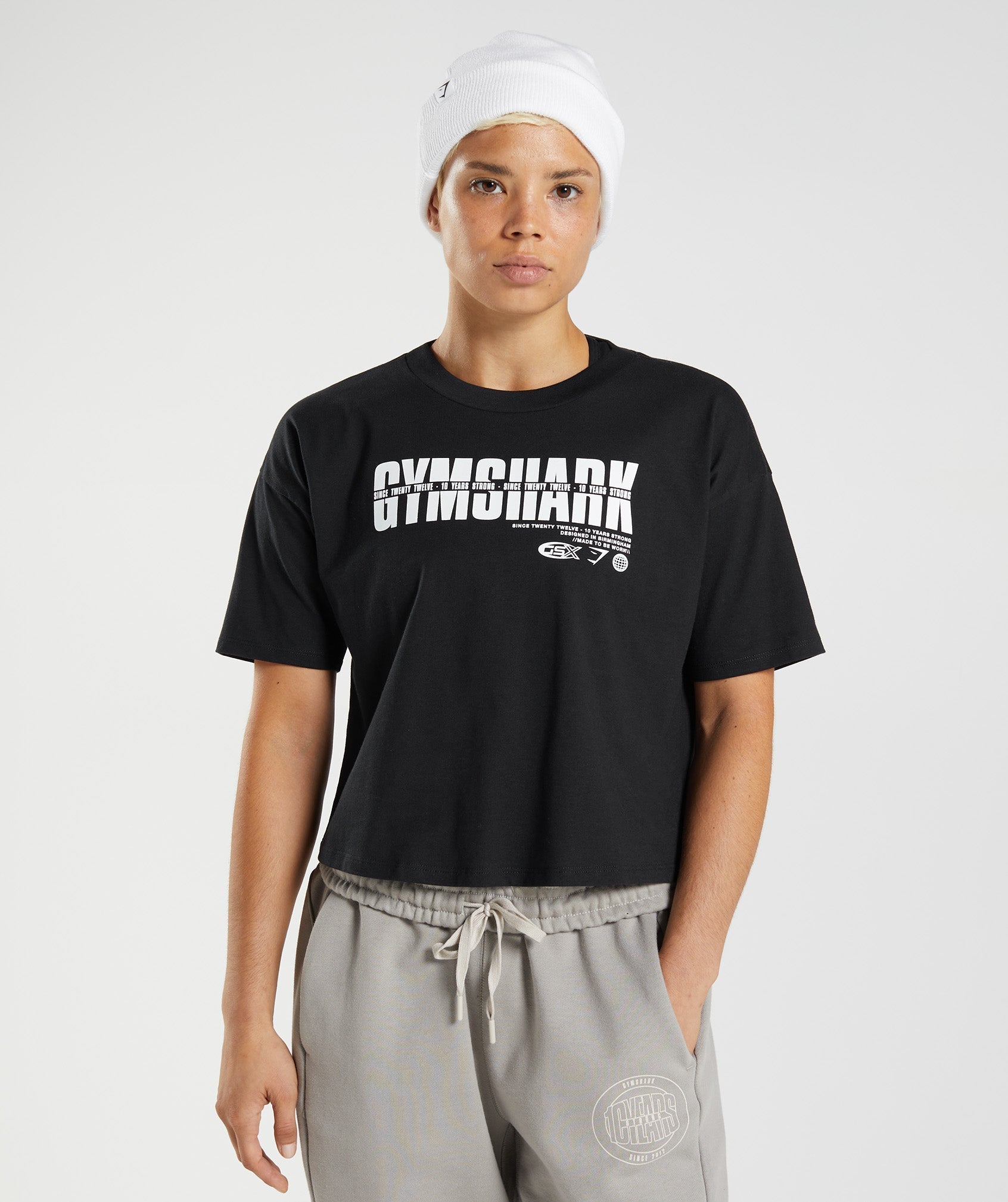 Gymshark GS 10 Year Midi Top - Black