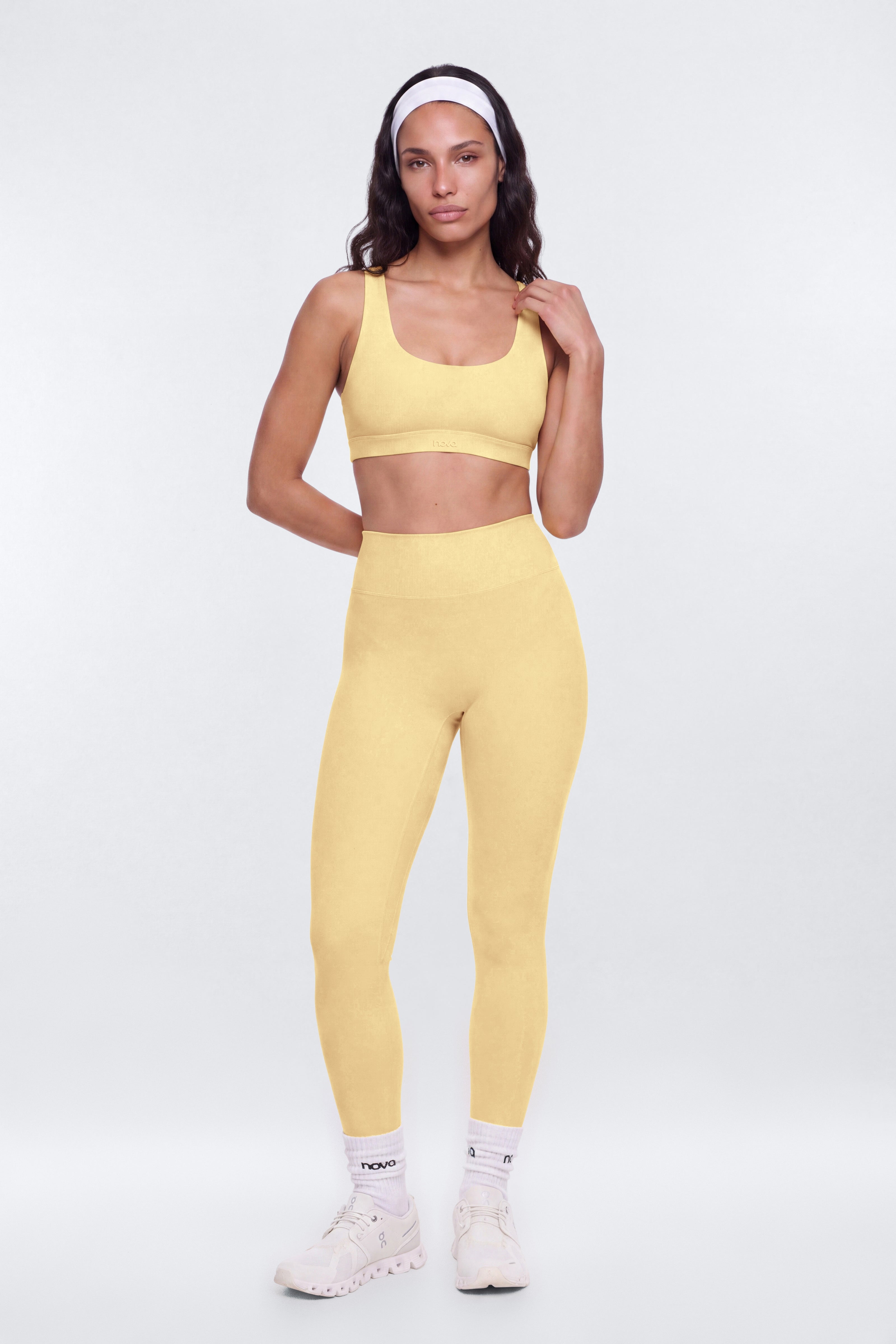 CloudForm™ 25″ High Rise Legging - Buttermilk