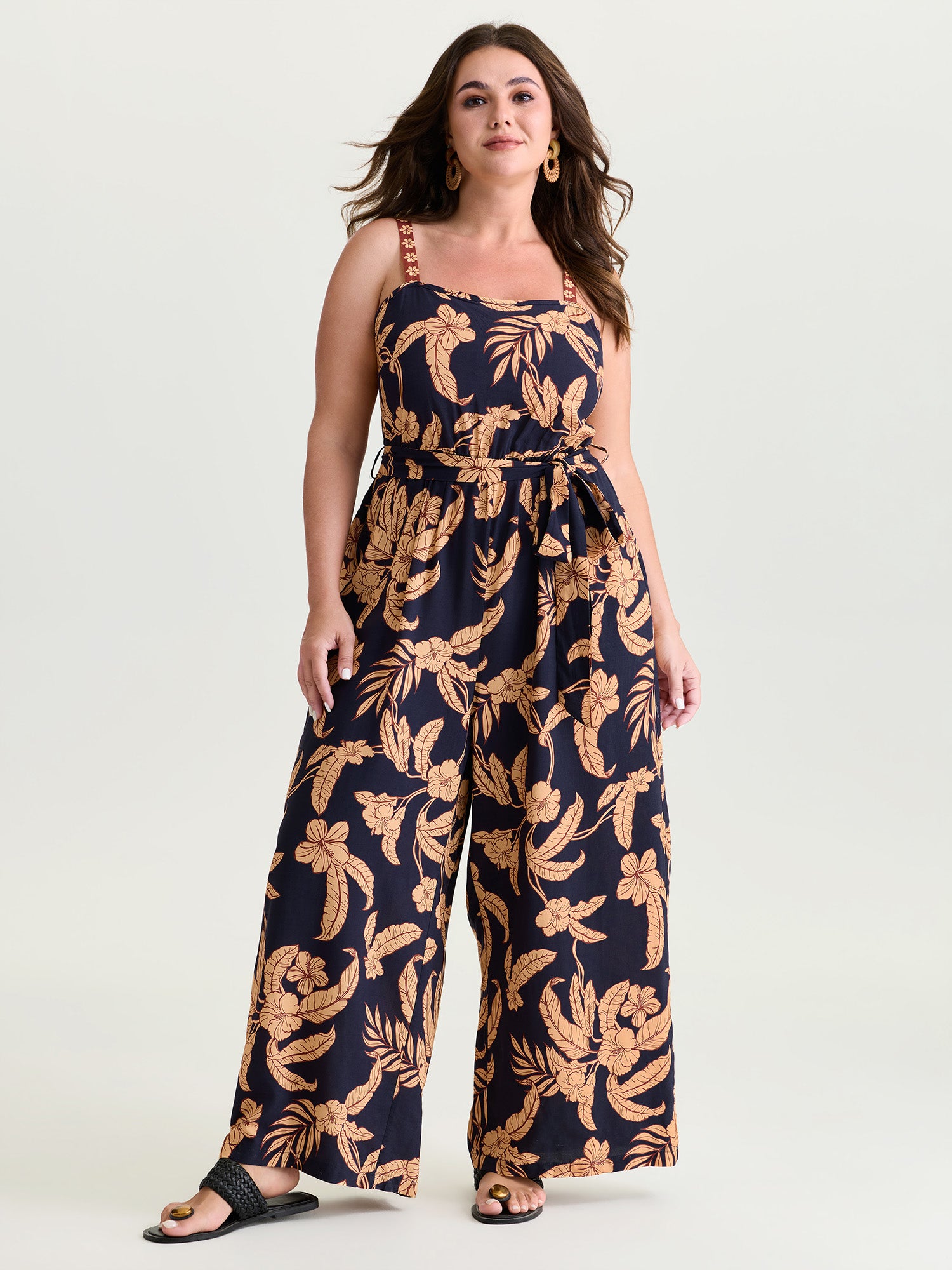 Supersoft Silhouette Flower Cami Jumpsuit