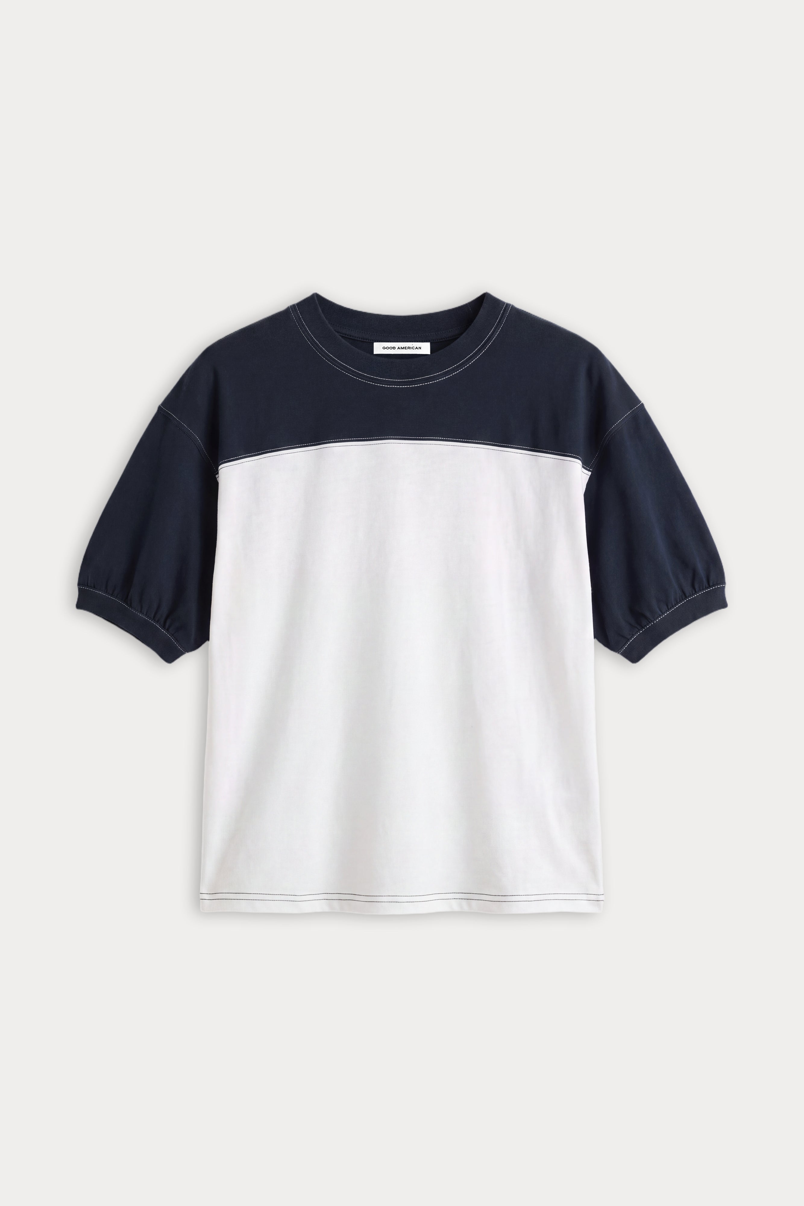 THE COLORBLOCK GYM TEE | NAVY WITH CHALK