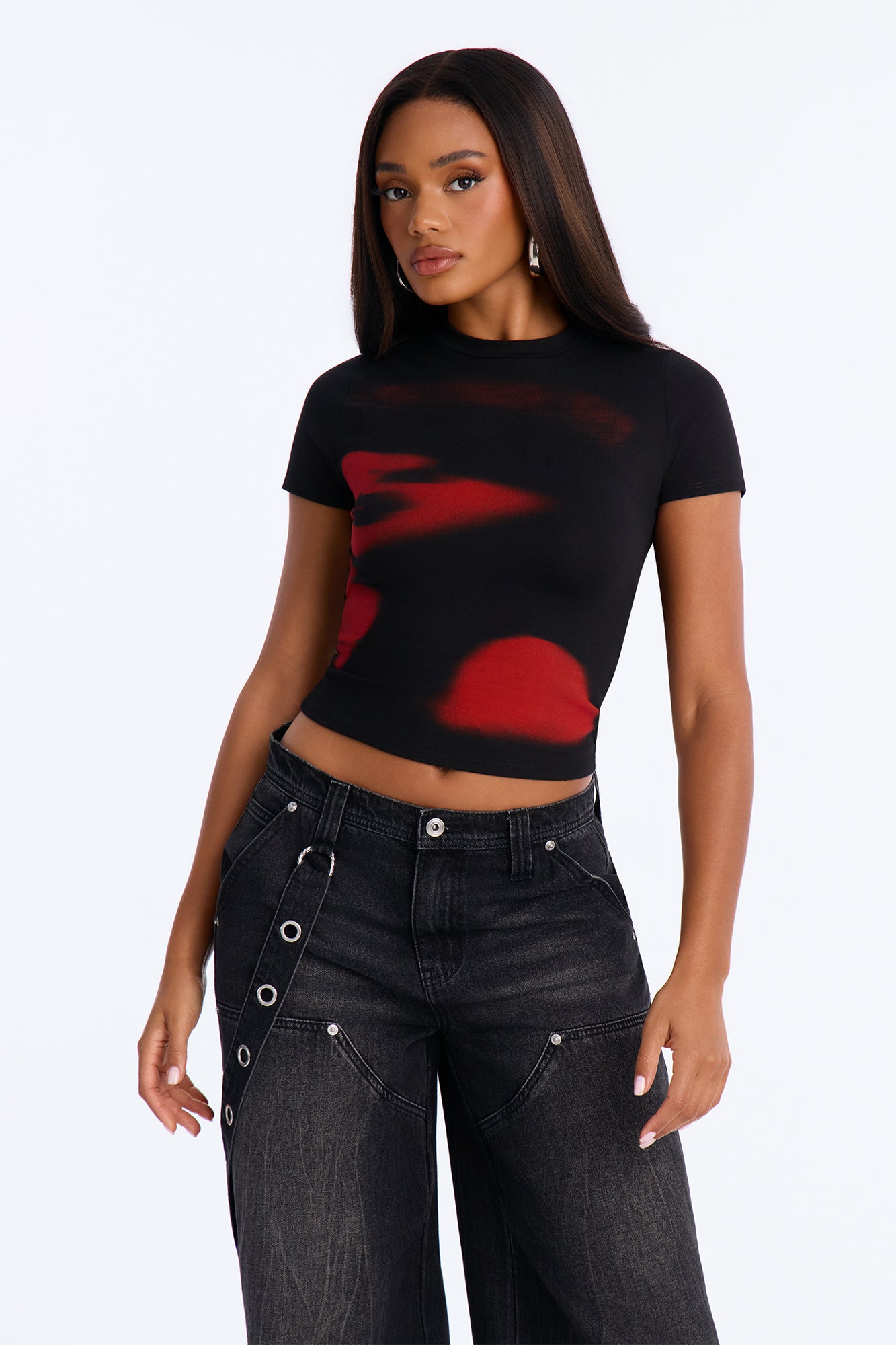Blindfolded Trust Portrait Tee - Black