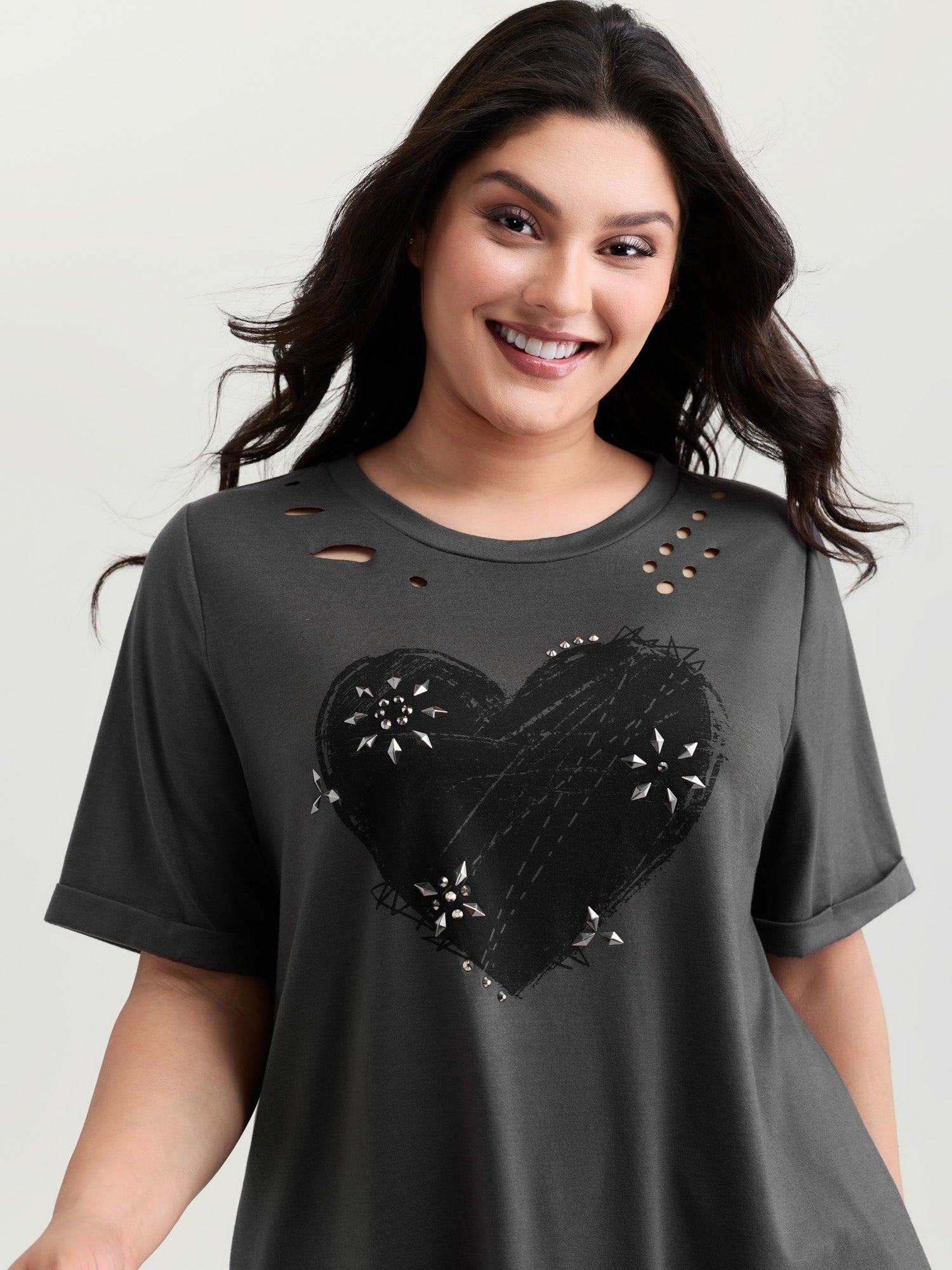 Supersoft Hot Fix Rhinestone T-Shirt