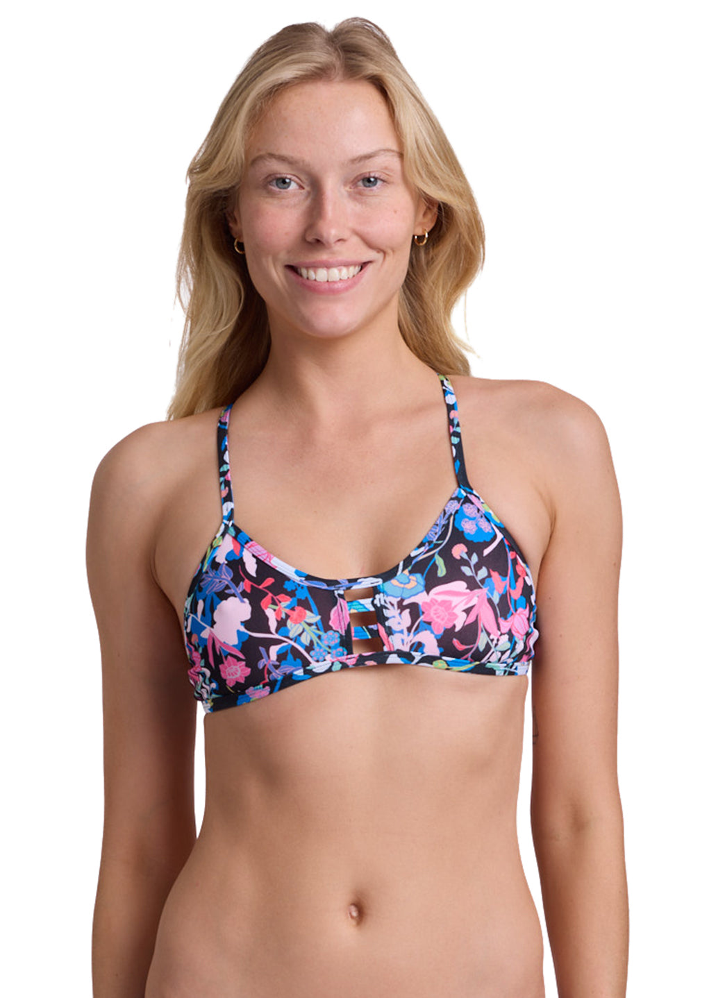 JOLYN Women's Energy Tomcat Printed Bikini Top