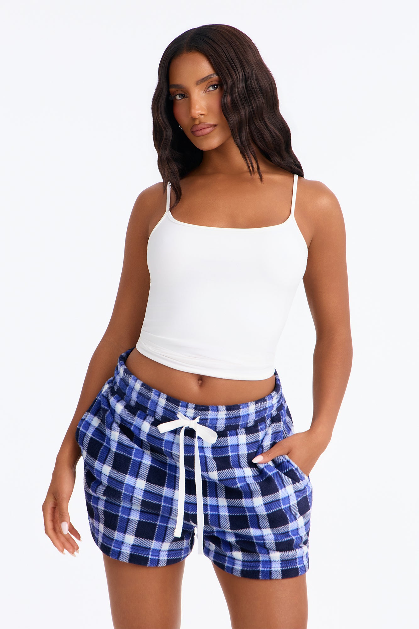 Always Sleepy Plush PJ Short - Blue