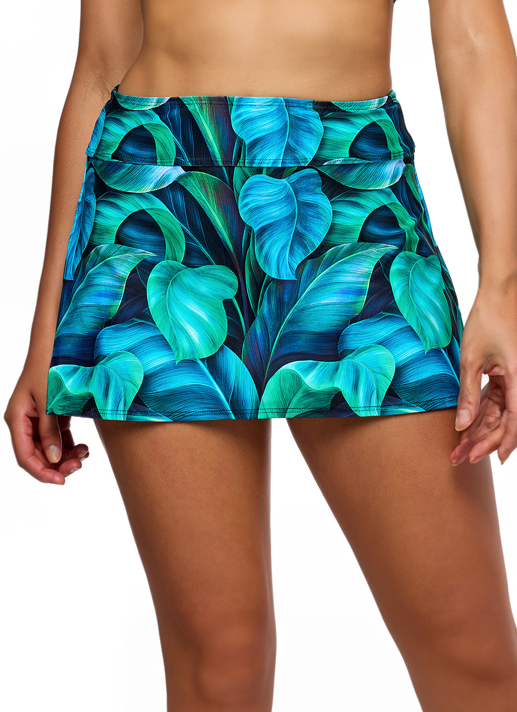 Next by Athena Courtside Curacao Palms Swim Skort