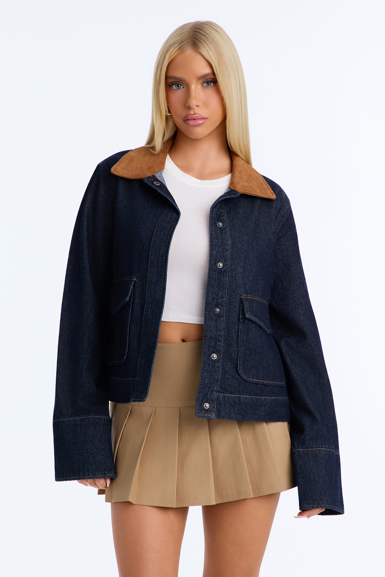 Ashley Heritage Denim Barn Jacket - Dark Denim