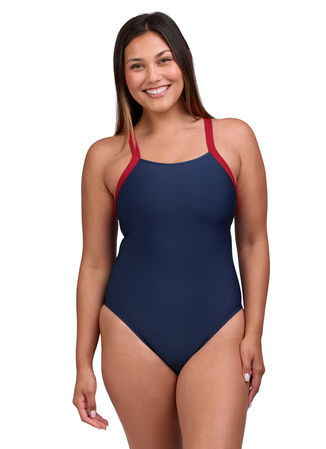 JOLYN Women's Contrast Caroline One Piece Swimsuit