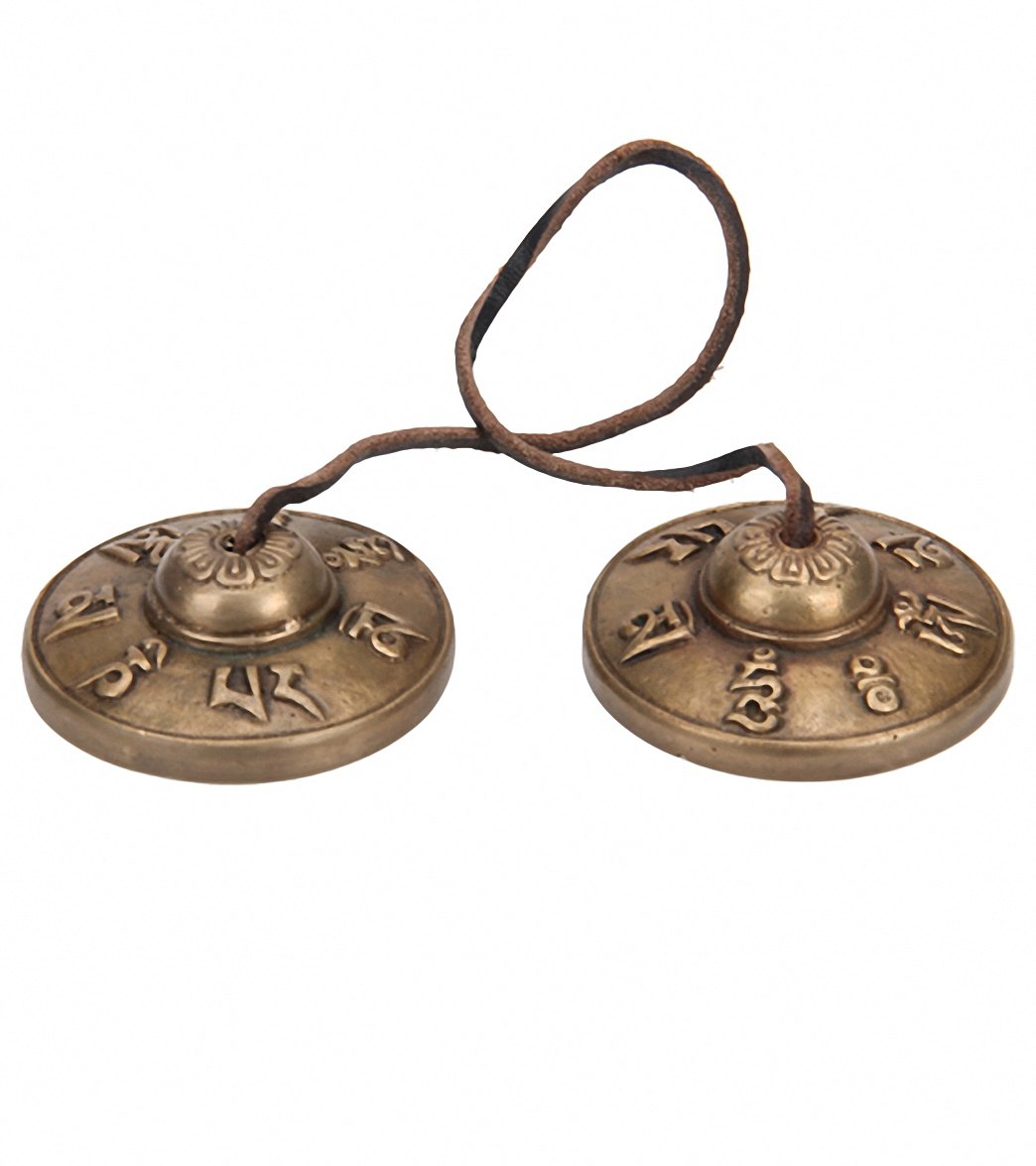 Sacred Space Med Unique Om Mani Padme Hum Tibetan Gong Tingsha Cymbals