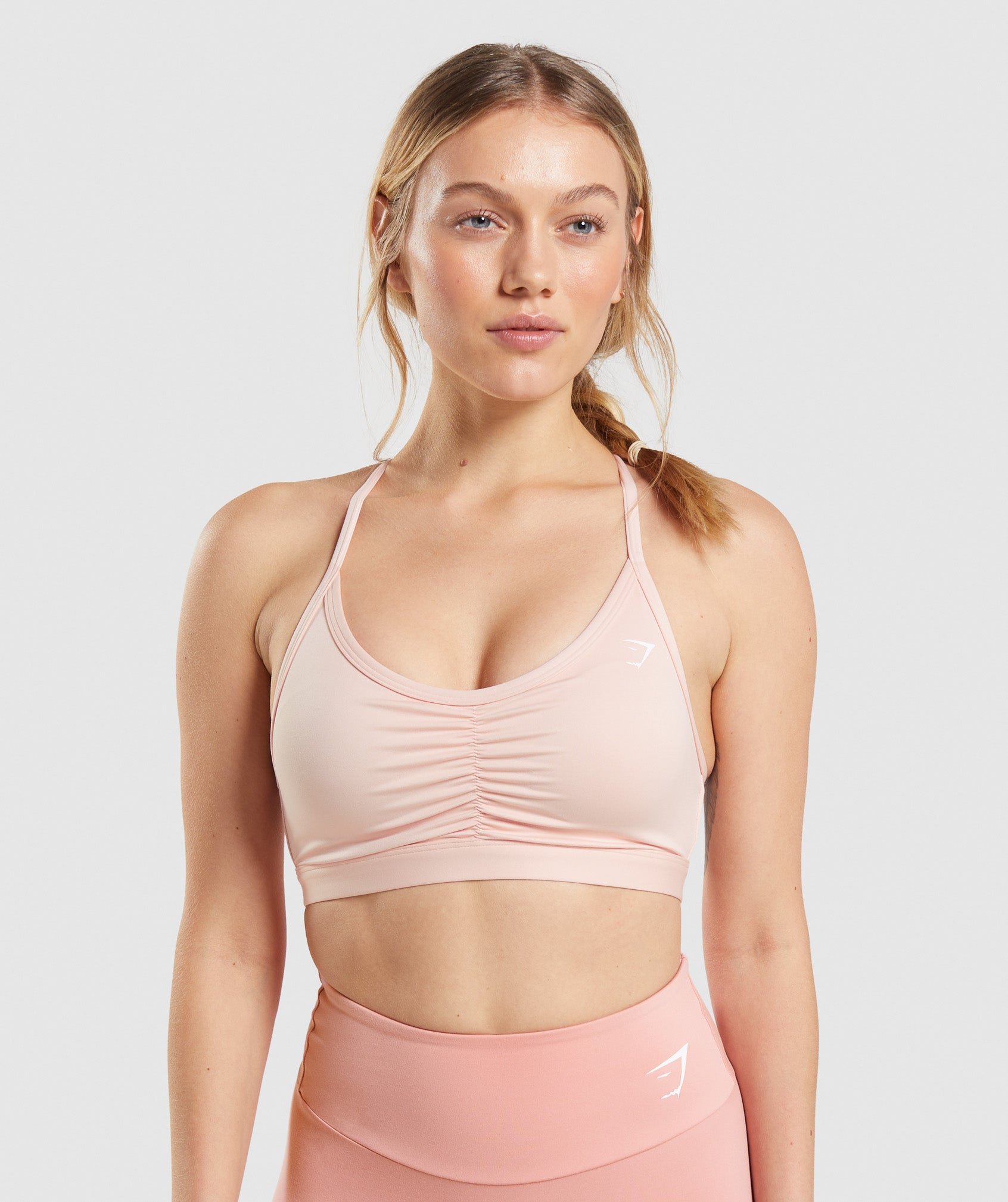 Gymshark Ruched Sports Bra - Pink