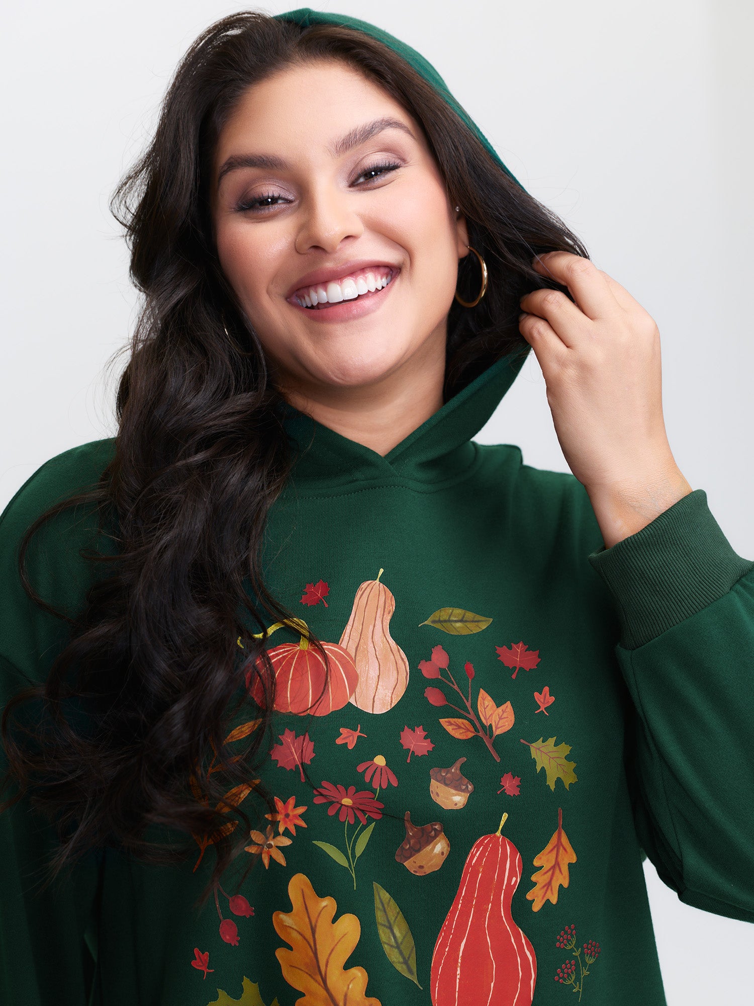 Fall Feeling Pattern Hoodie