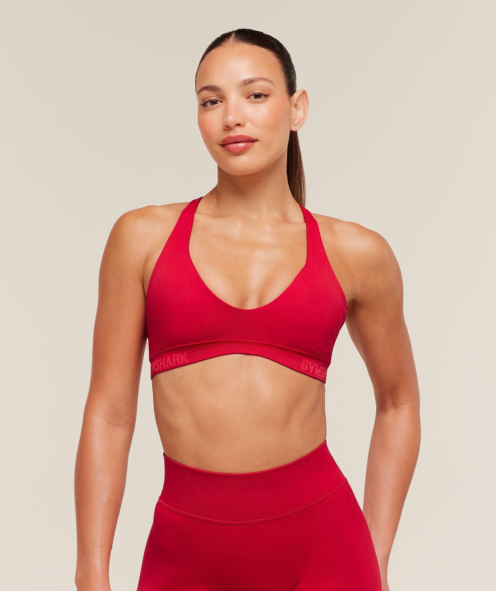 Gymshark Flex V4 Sports Bra - Carmine Red/P363