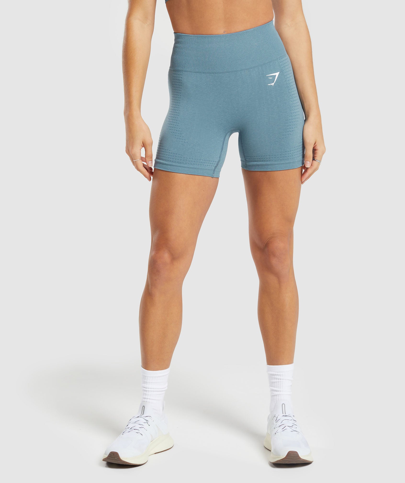 Gymshark Vital Seamless 2.0 Shorts - Faded Blue/ Marl
