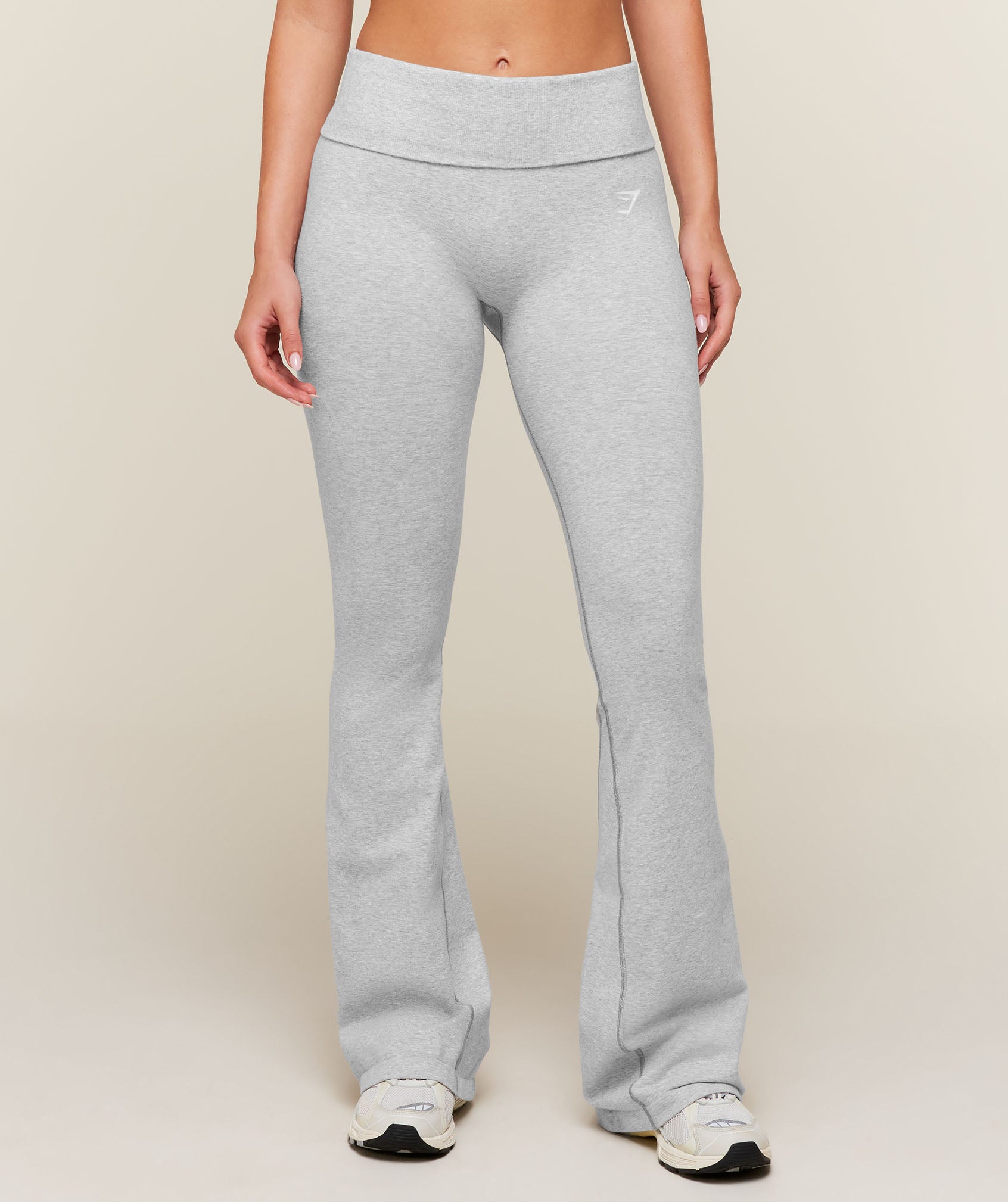 Gymshark CottonMove™ Flared Leggings - Soft Grey Marl