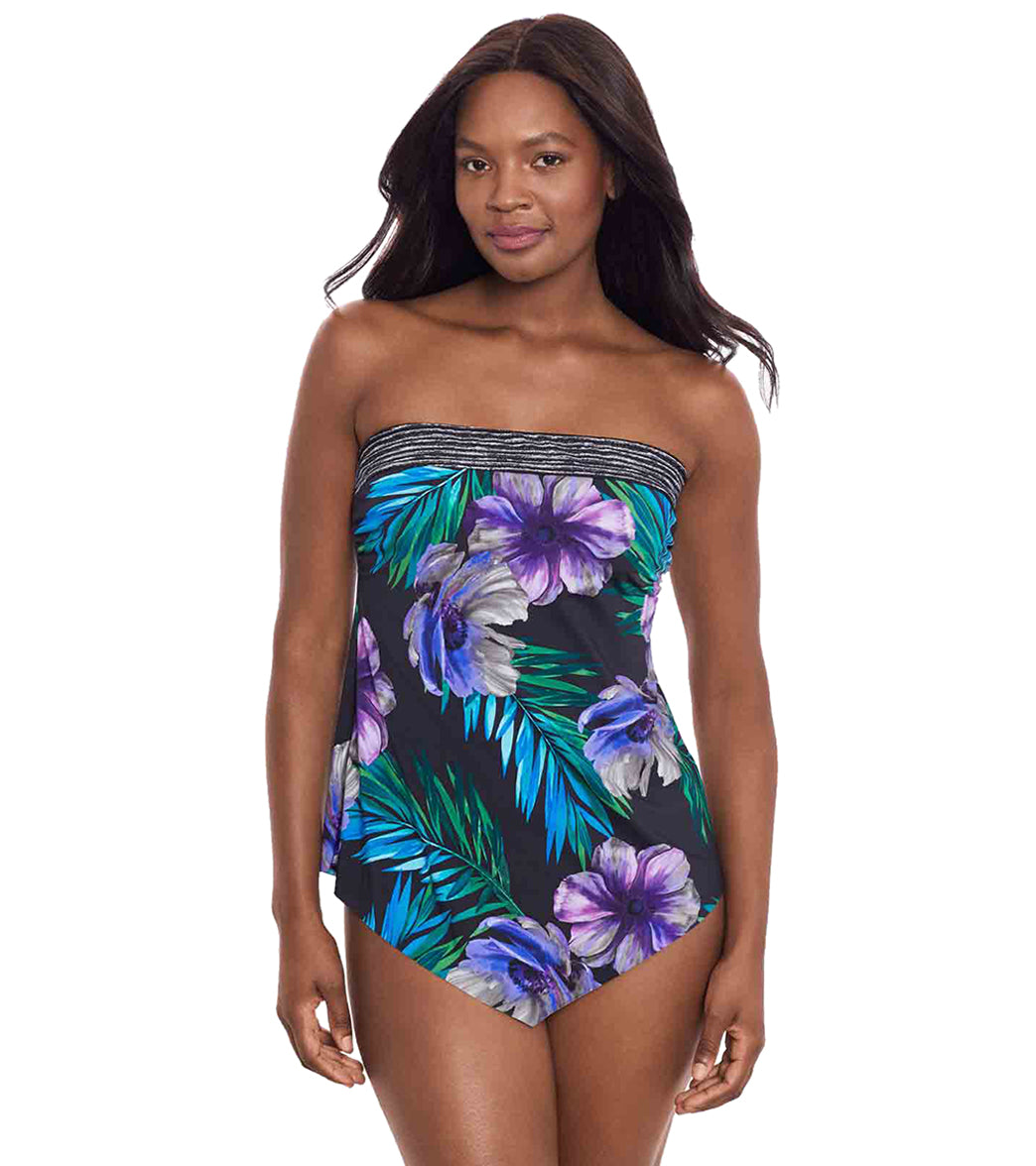 Miraclesuit Women's Flora Aura Hankini Tankini Top