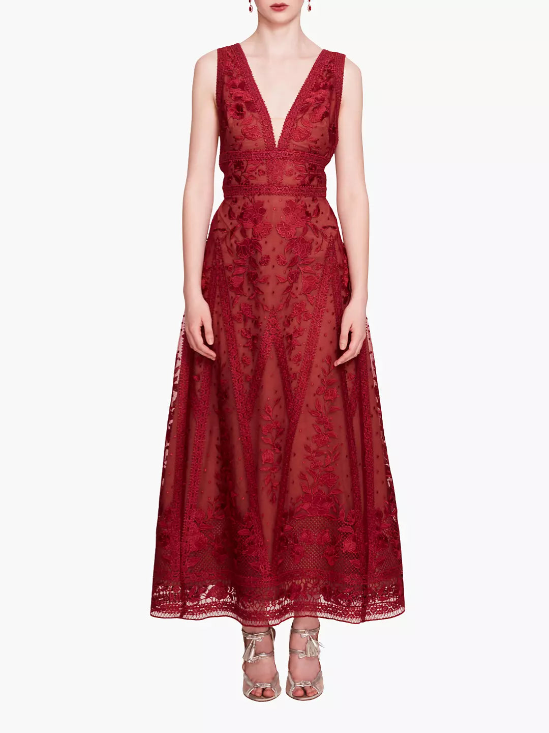 Spear Garden Midi Dress