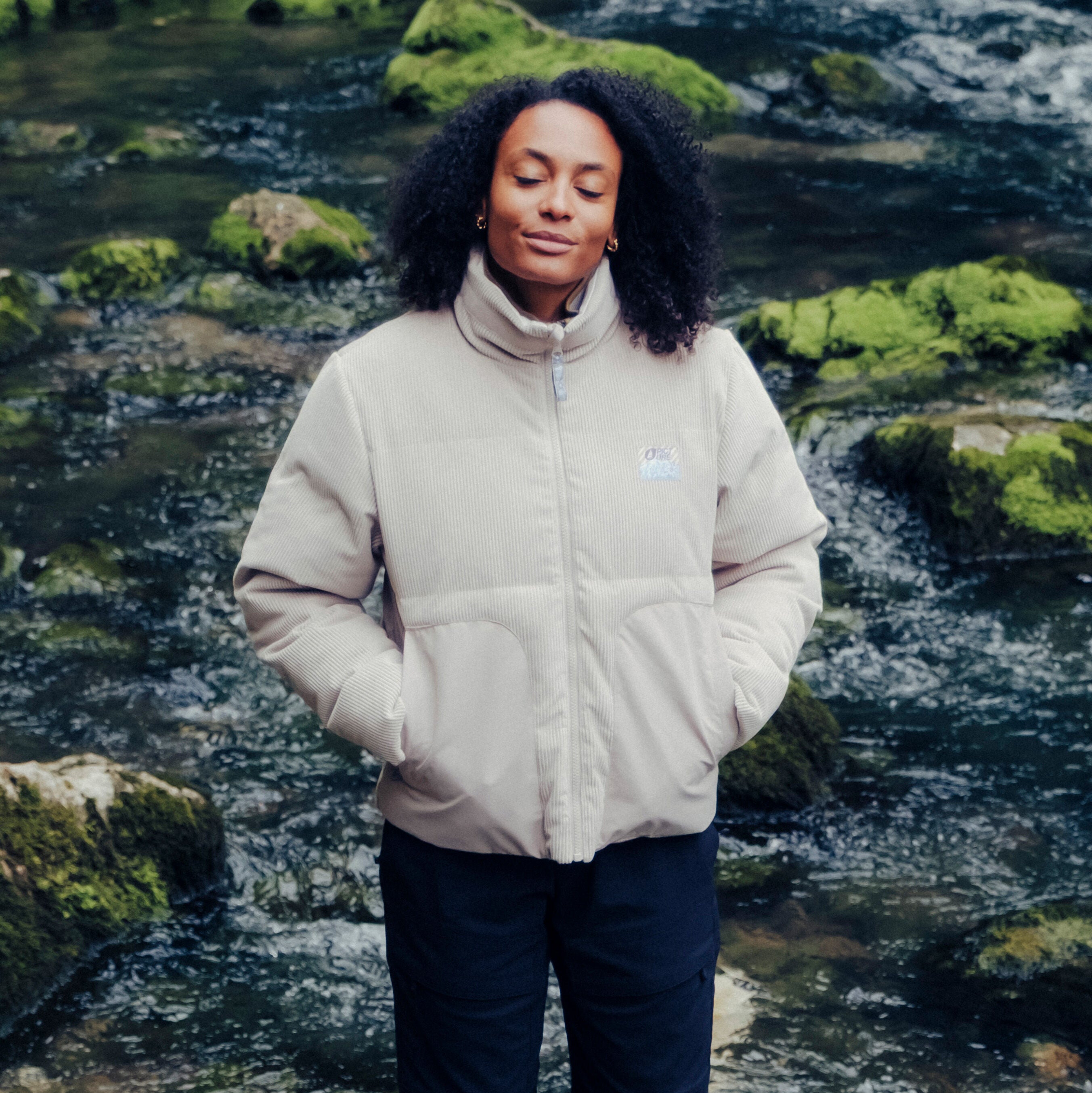 Doudoune imperméable en velours femme NURY PUFFER