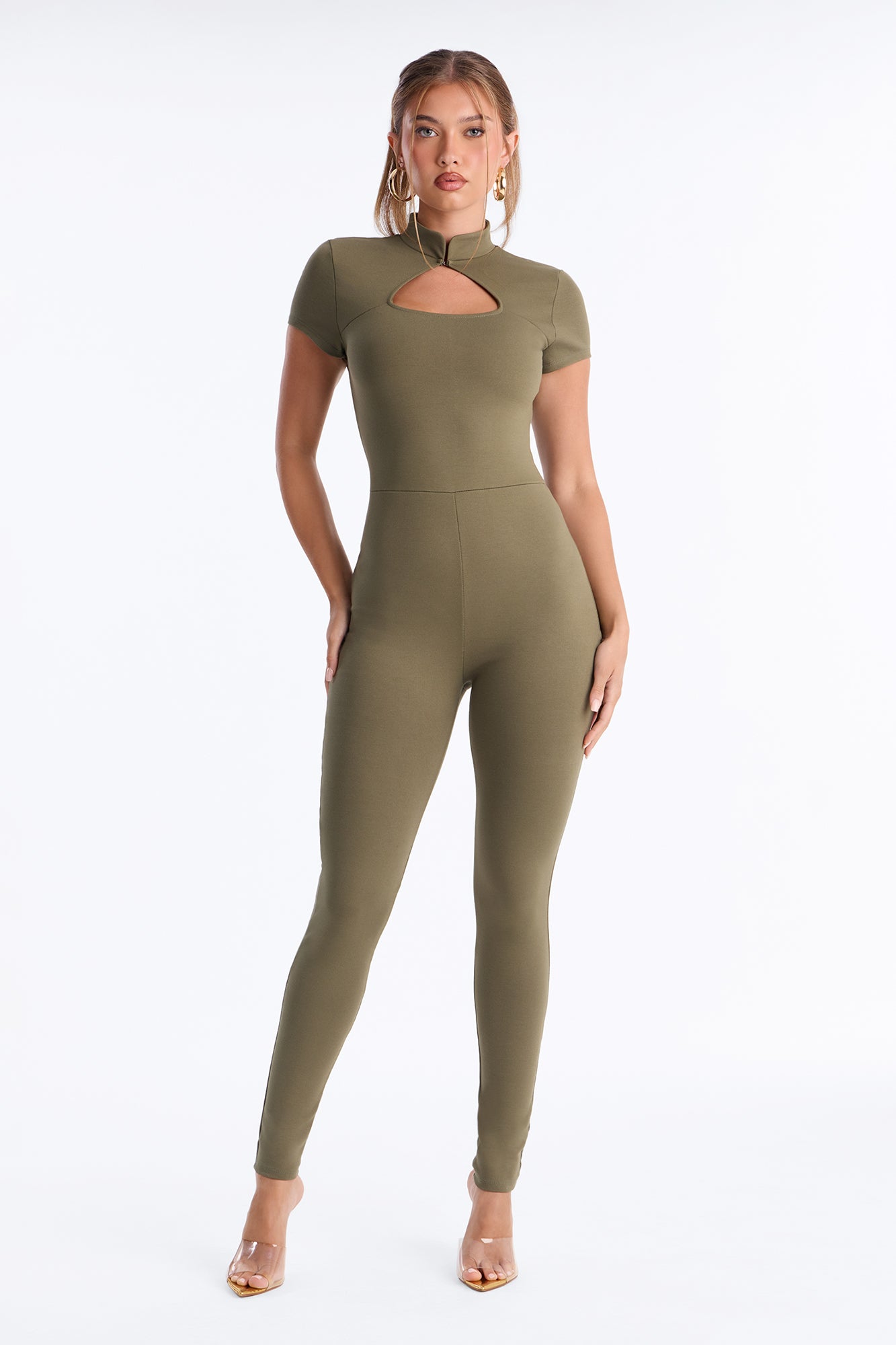 Head Over Heel Catsuit - Olive