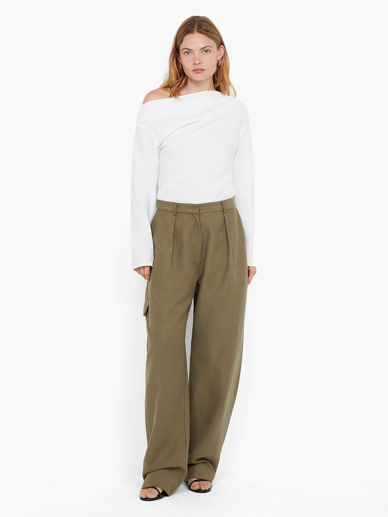 OTTIE ASYM TOP - IVORY